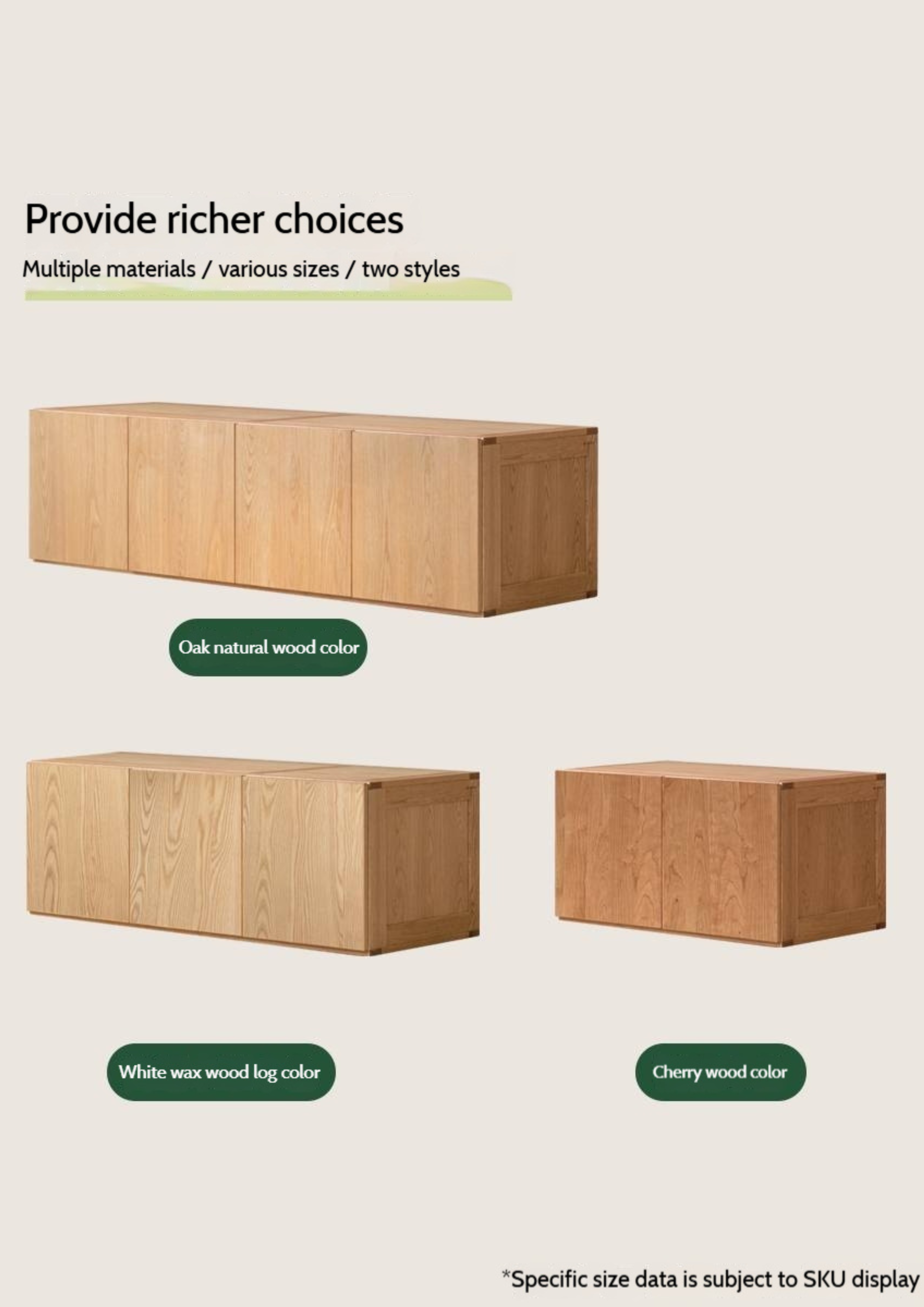 Oak, Ash, Cherry Solid Wood Modern Simple Wardrobe Top