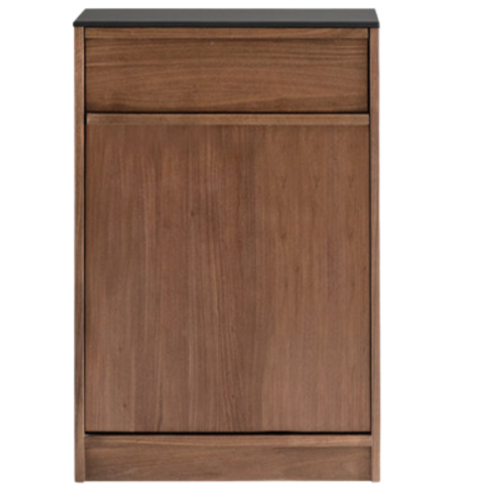 Black Walnut, Ash Solid Wood Light Luxury Style Rock Board Sideboard
