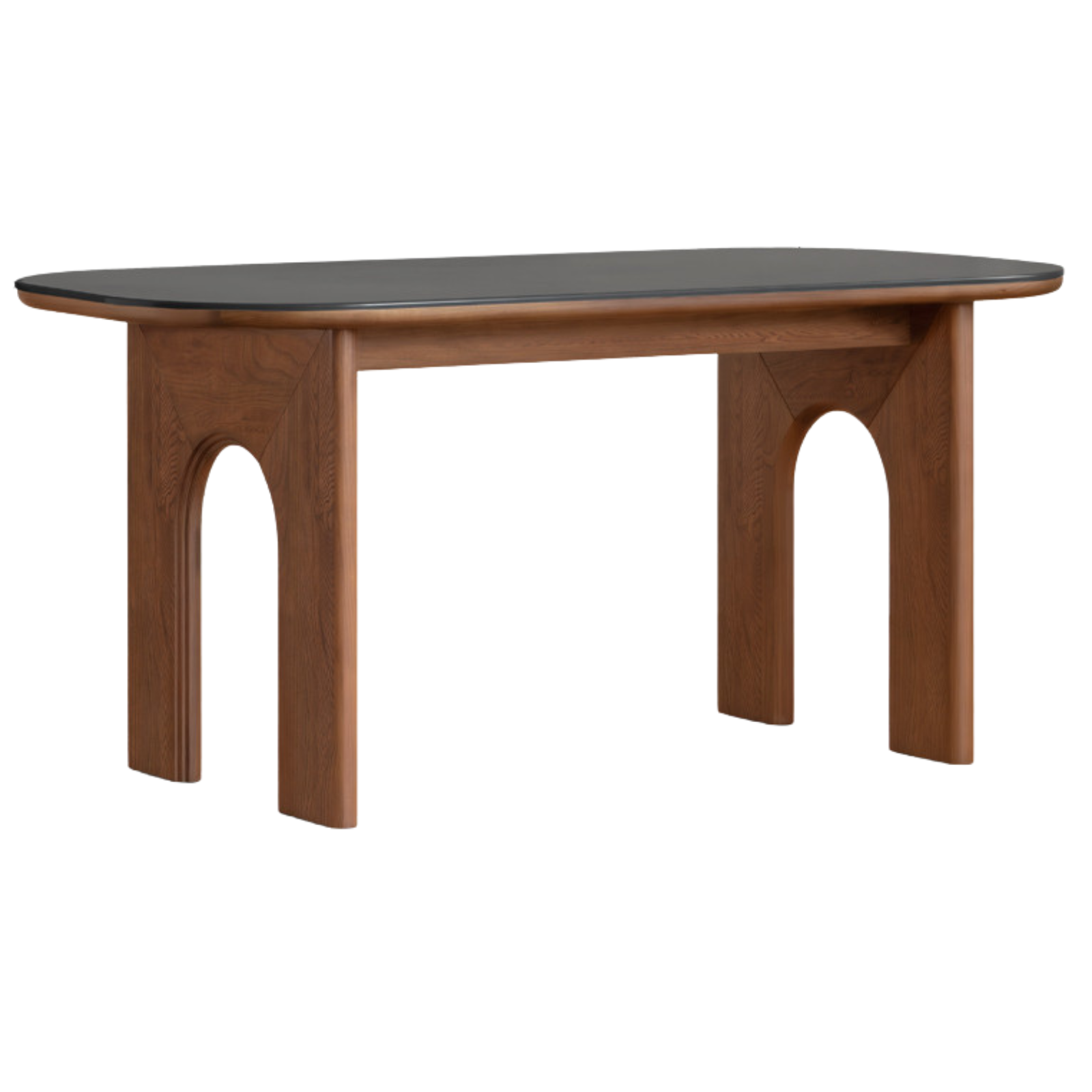 Black Walnut, Oak Solid Wood French Retro Style Dining Table