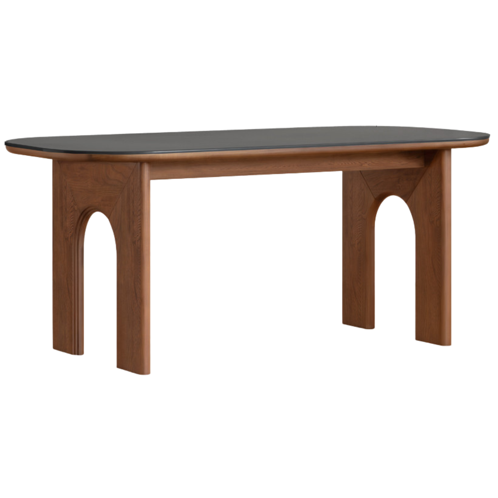 Black Walnut, Oak Solid Wood French Retro Style Dining Table