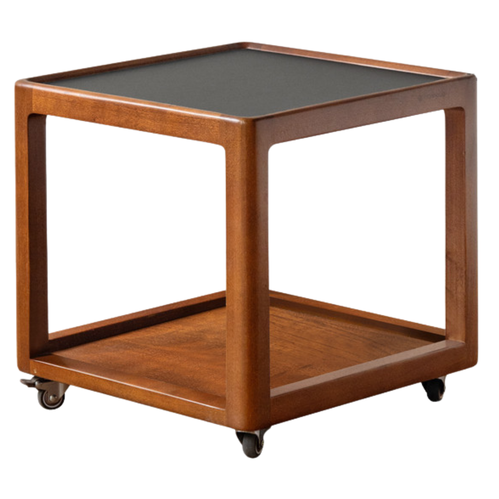 Poplar Solid Wood Movable Vintage Slab Side Table