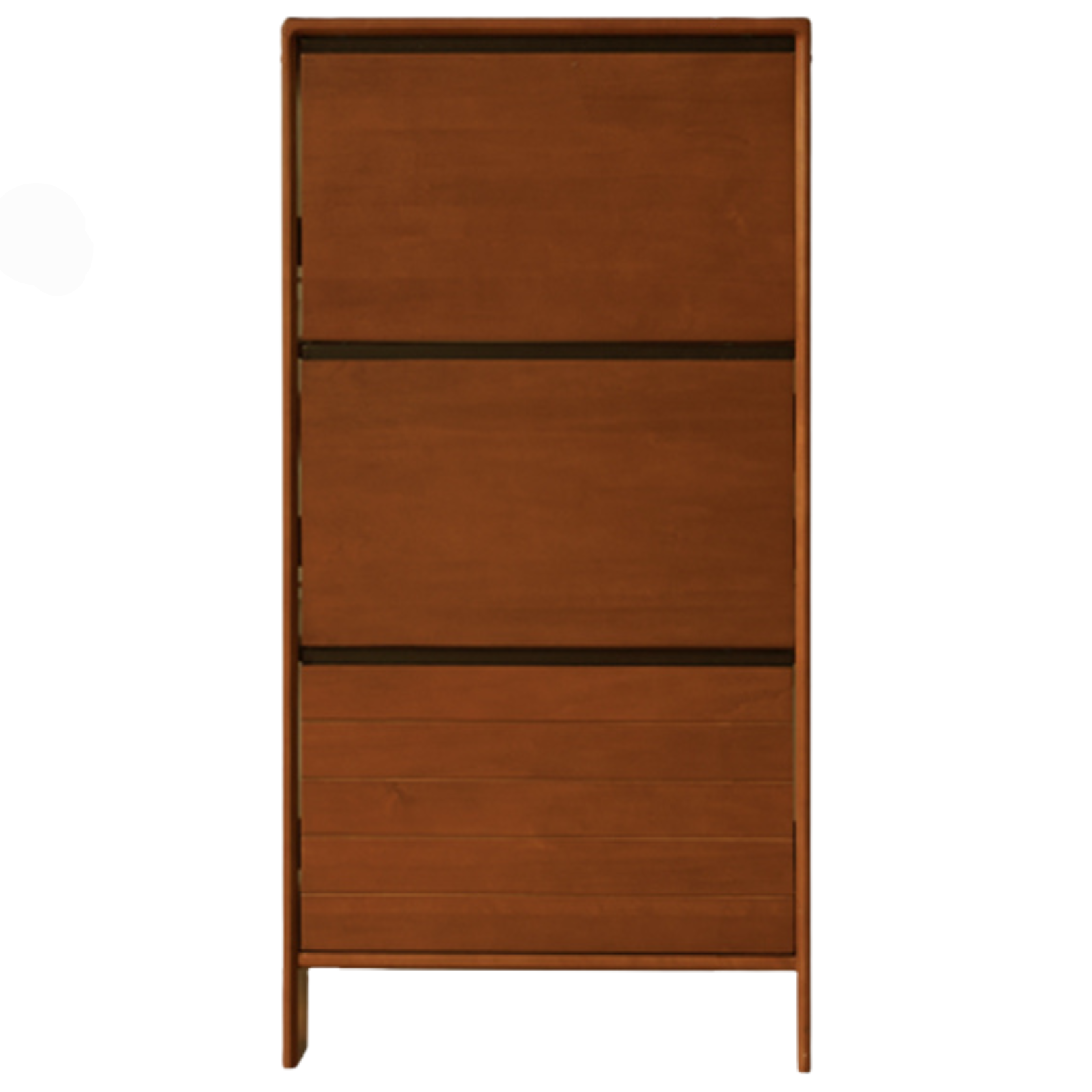 Poplar Solid Wood Middle-Age Ultra-Thin Shoe Cabinet