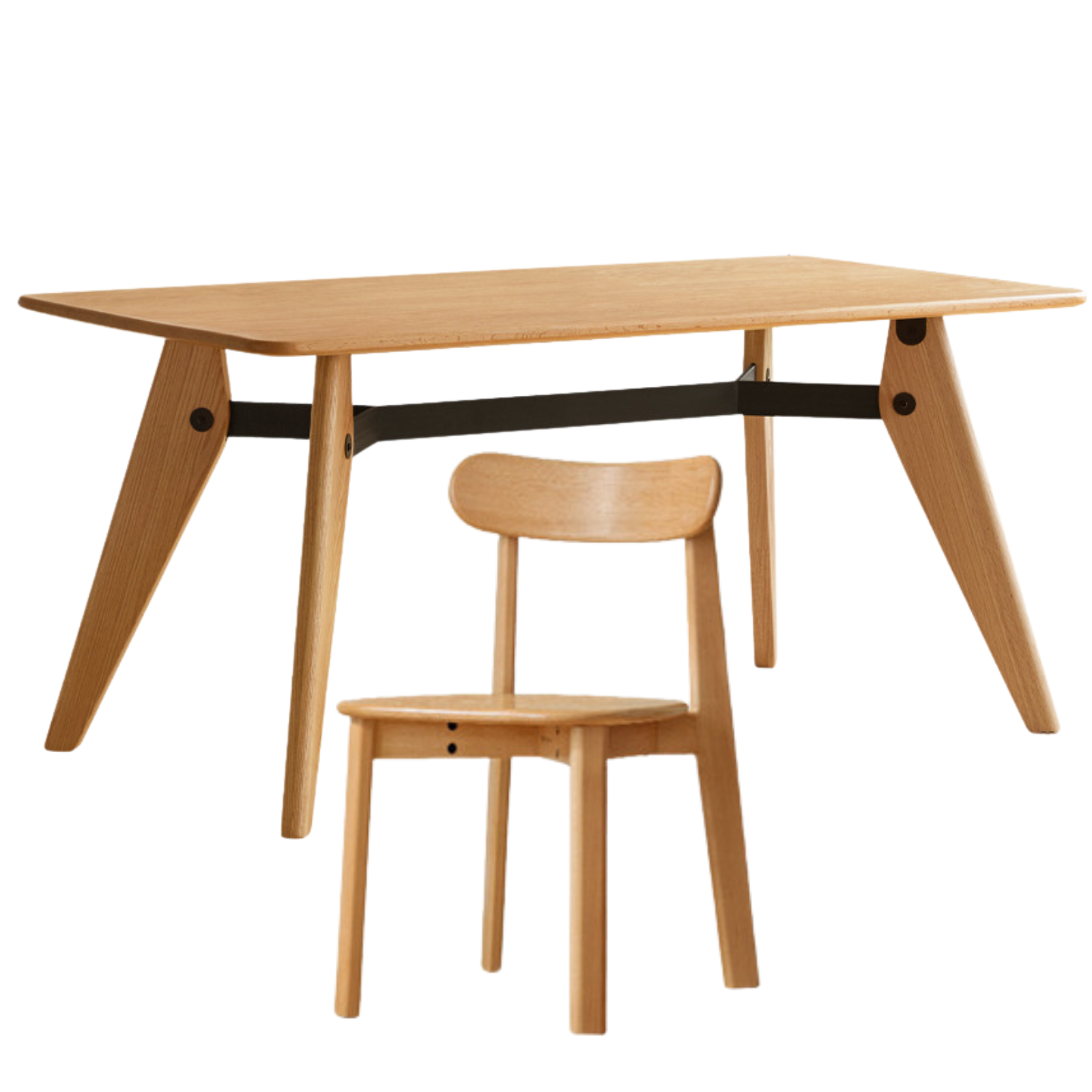 Oak Solid Wood Modern Dining Table