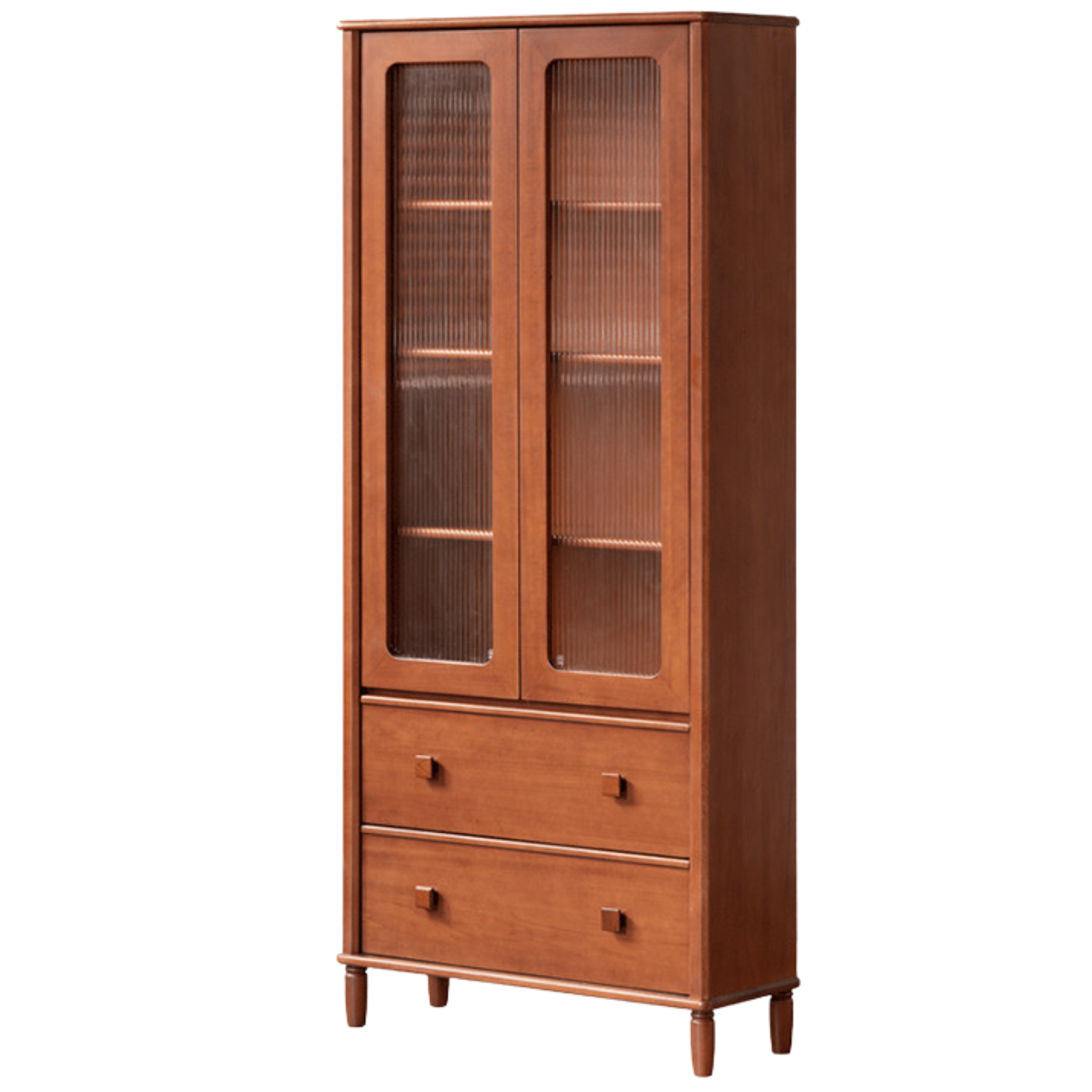 Poplar Solid Wood Vintage Style Bookcase