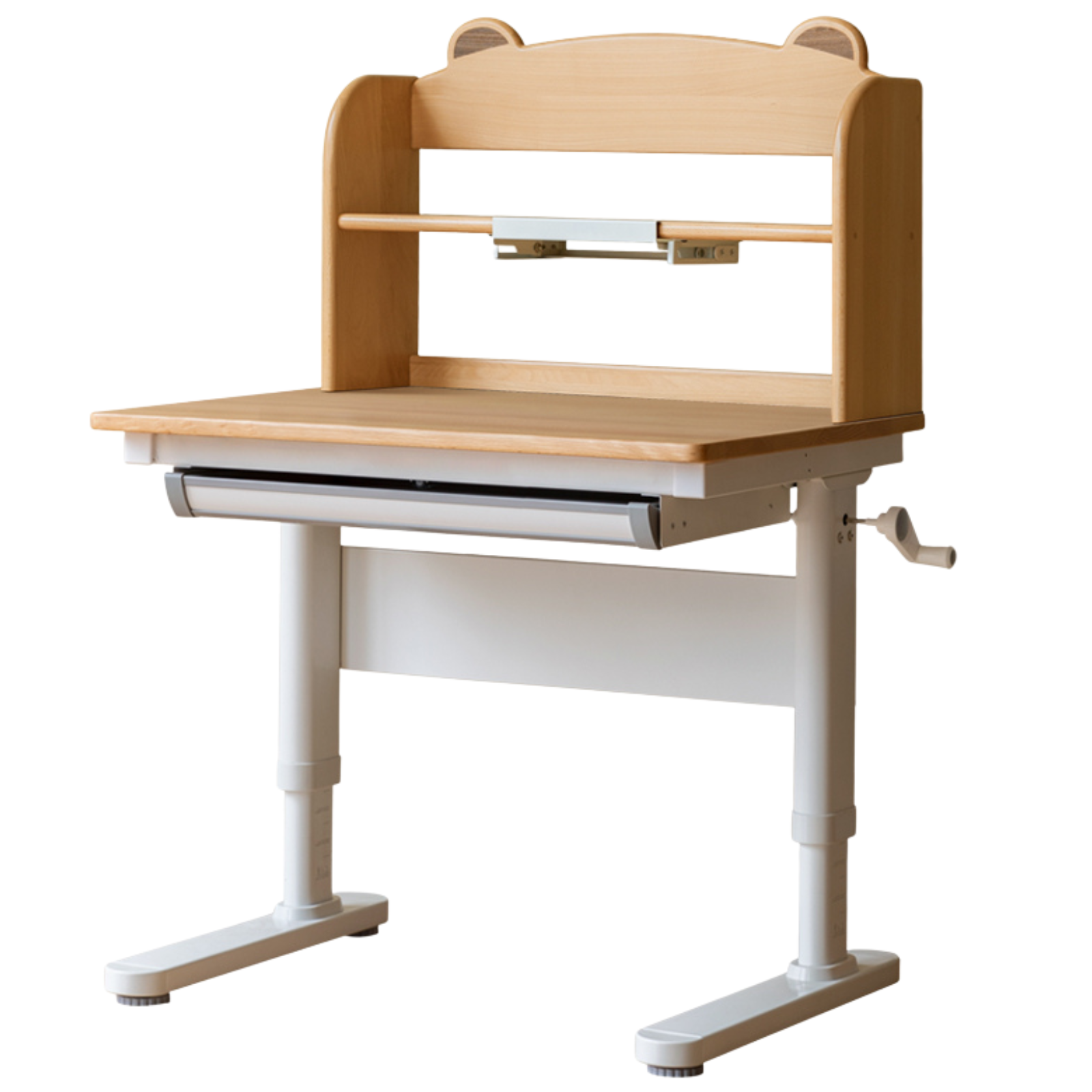 Beech, Solid Rubberwood Solid Wood Kids Liftable Desk