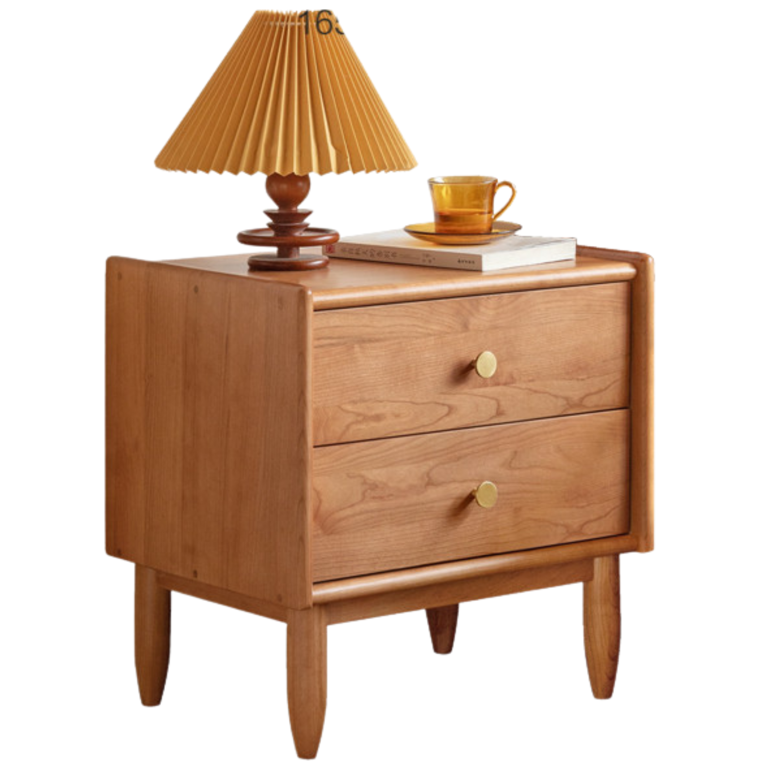 Cherry Solid Wood Retro Nightstand