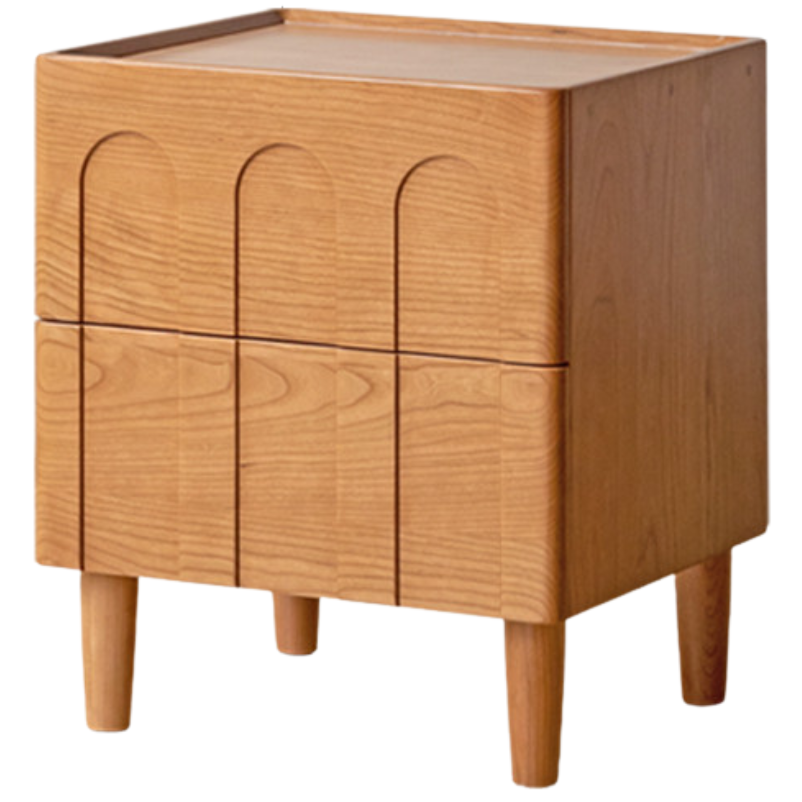 Cherry Solid Wood Retro Nightstand