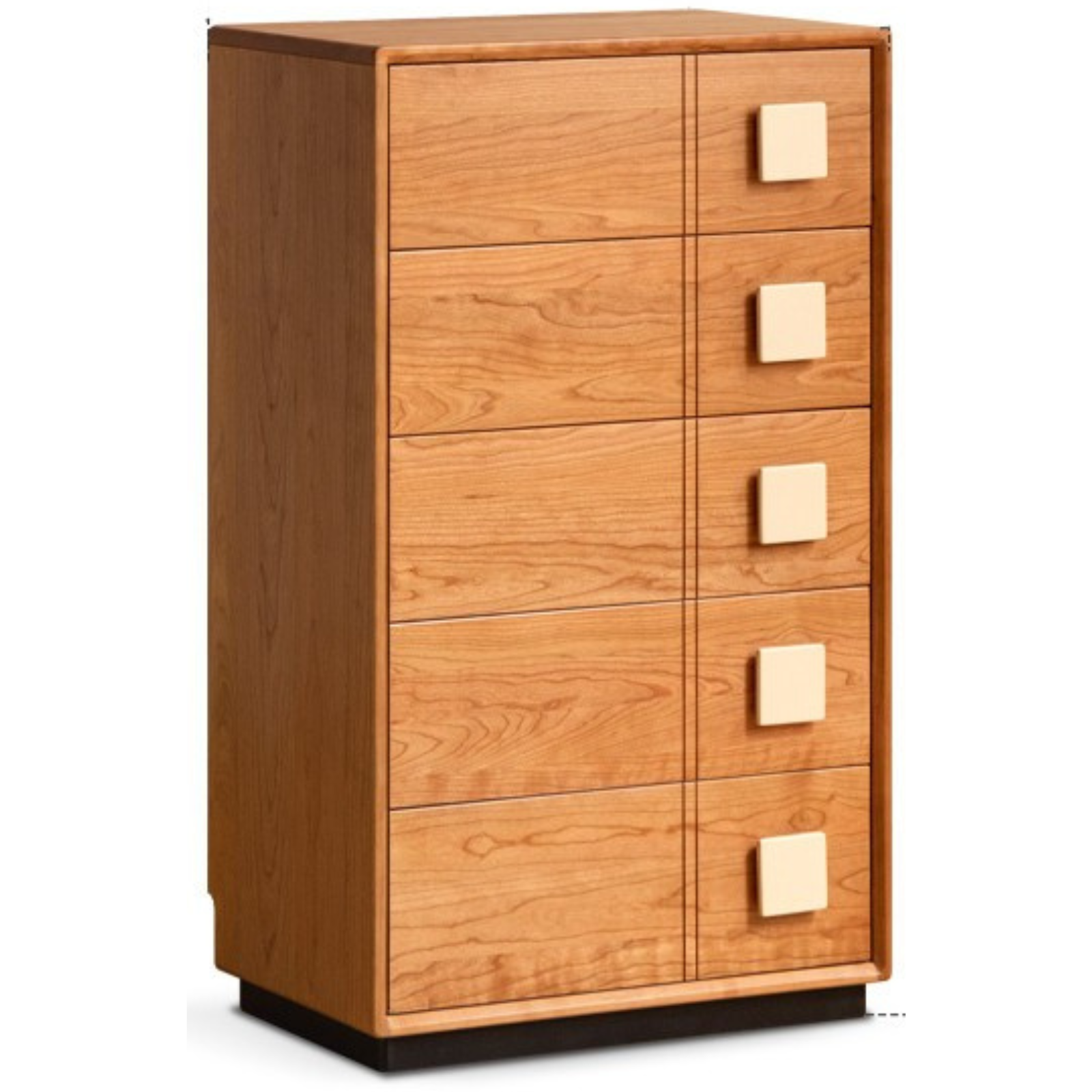 Cherry Solid Wood Retro Five-Drawer Chest