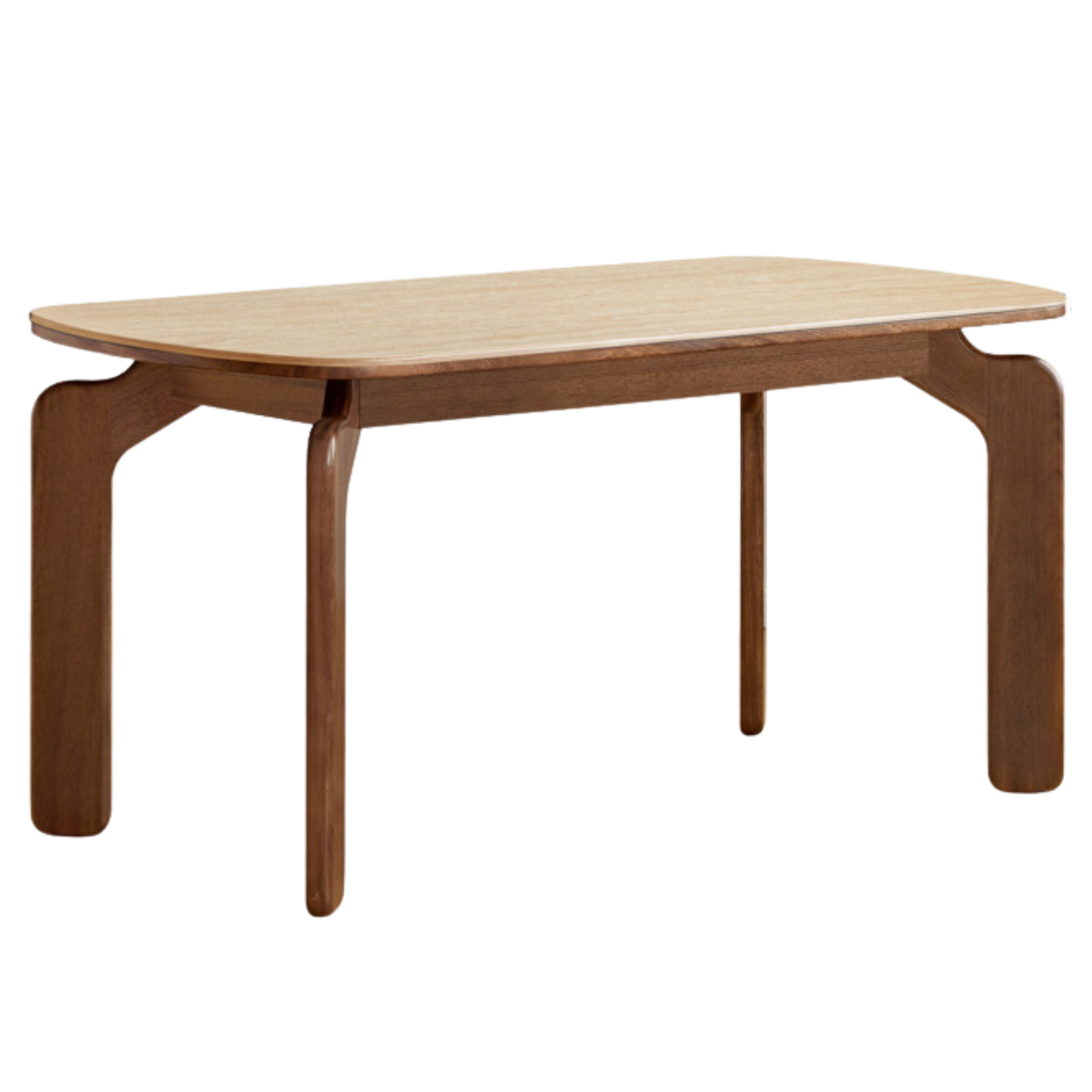 Sandalwood Solid Wood Rock Board Retro Antique Style Dining Table