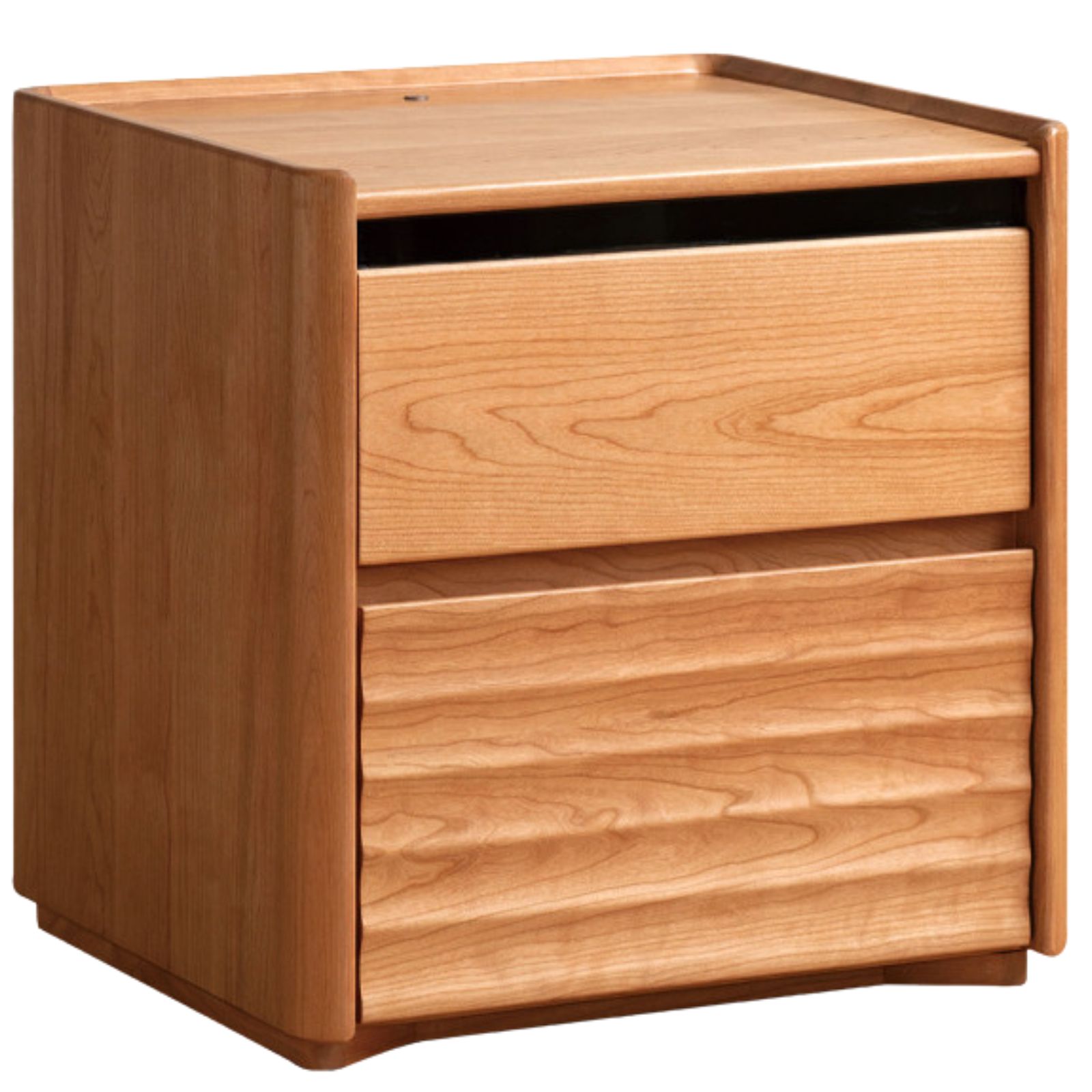 Cherry Solid Wood Retro Nightstand