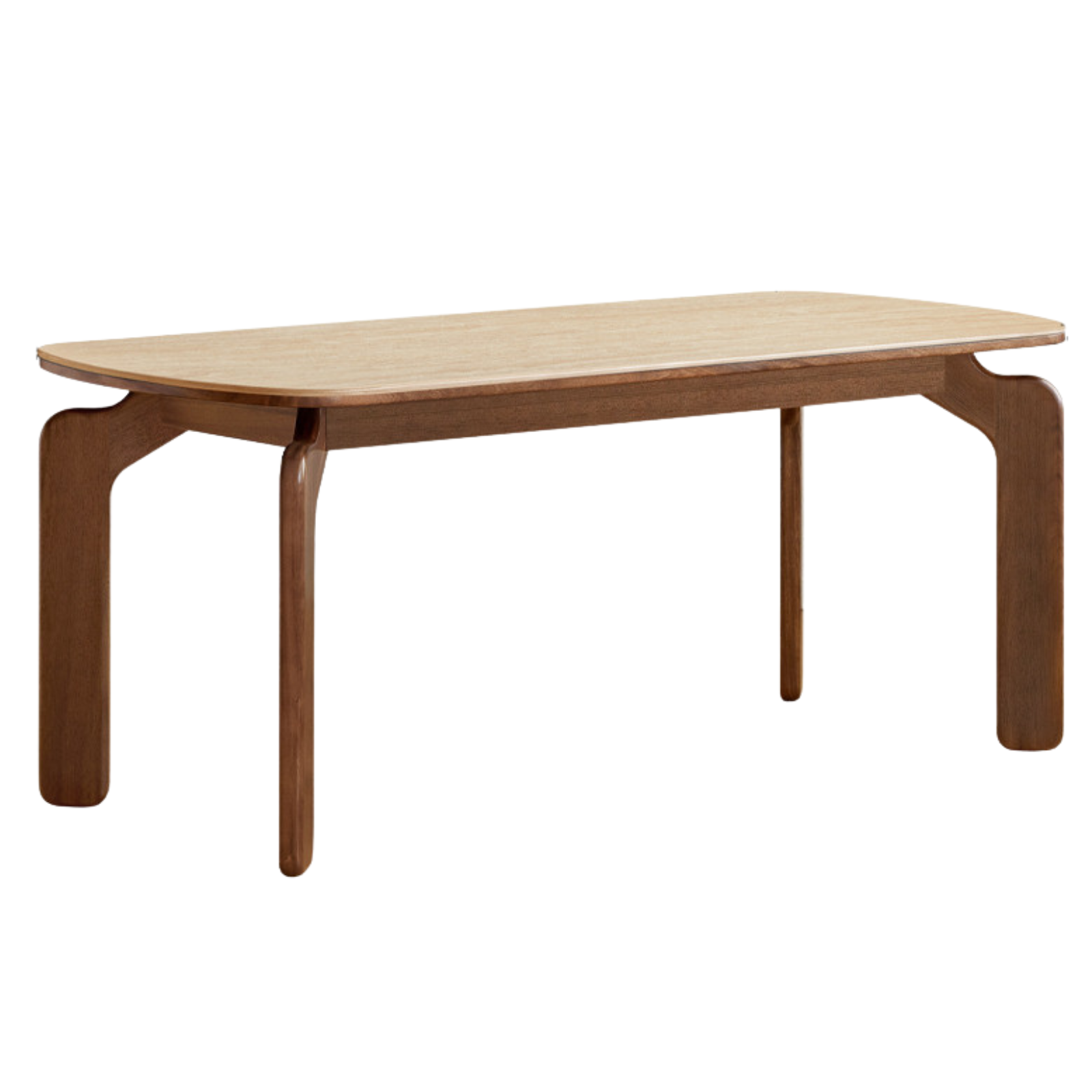 Sandalwood Solid Wood Rock Board Retro Antique Style Dining Table