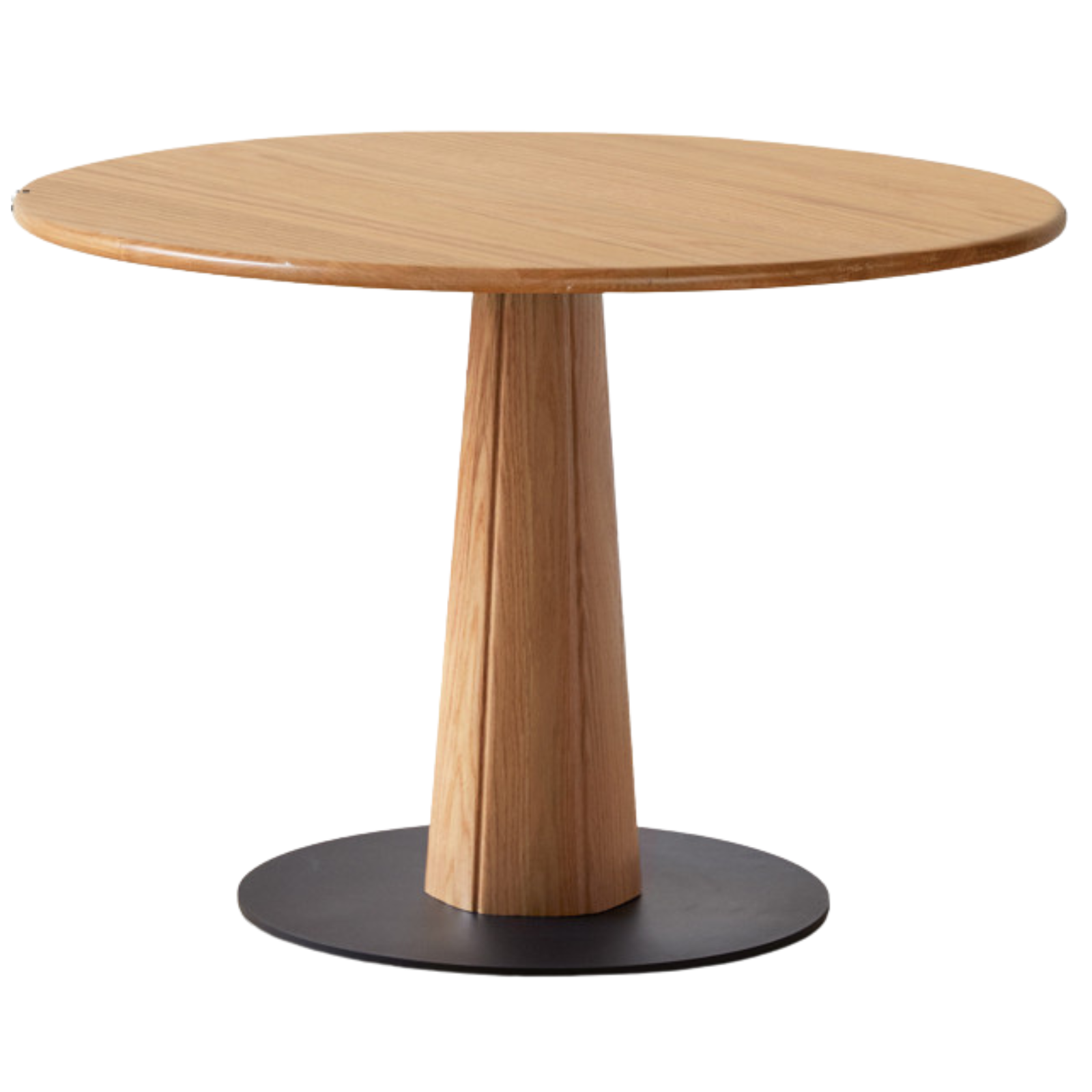 Oak Solid Wood Slab Round Dining Table