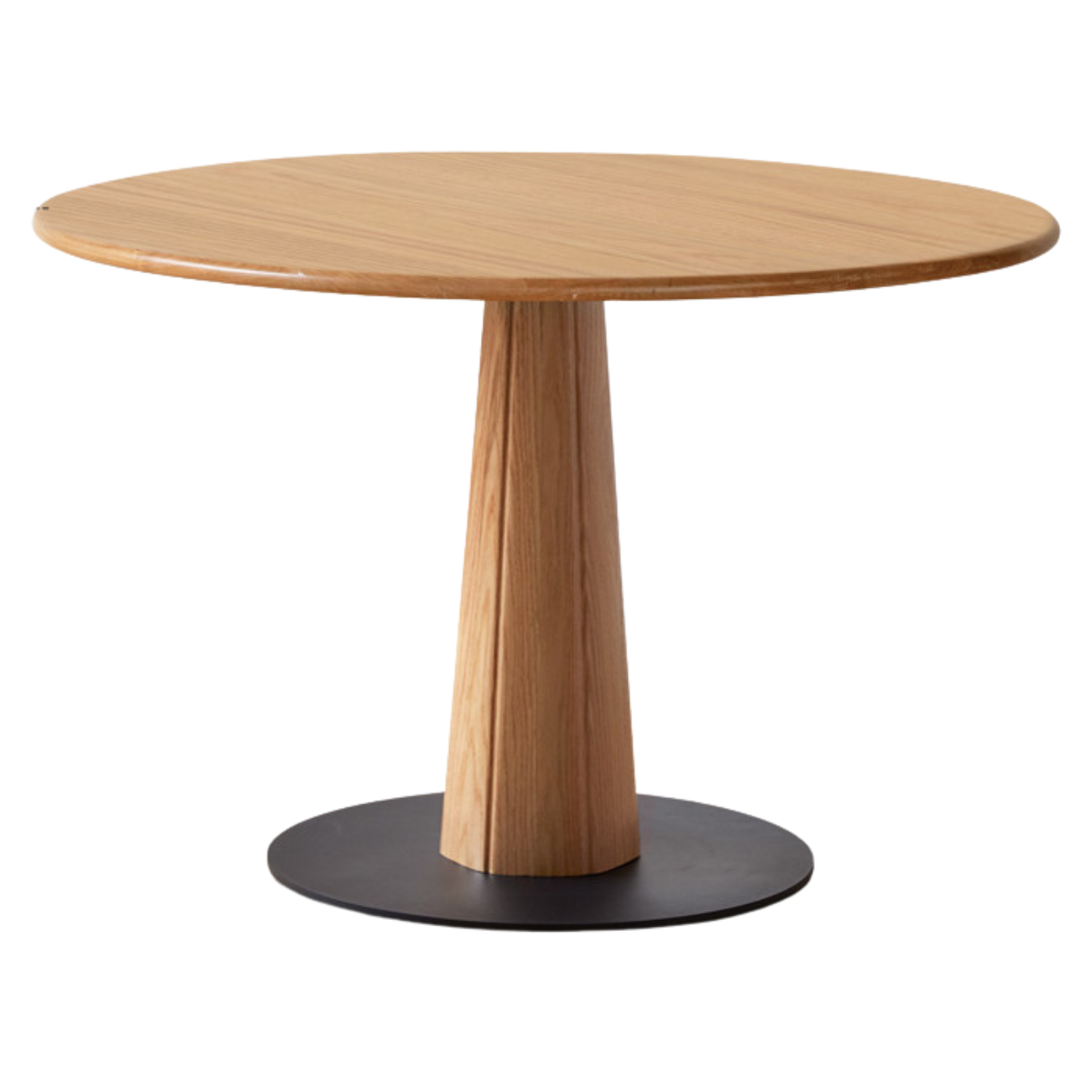 Oak Solid Wood Slab Round Dining Table