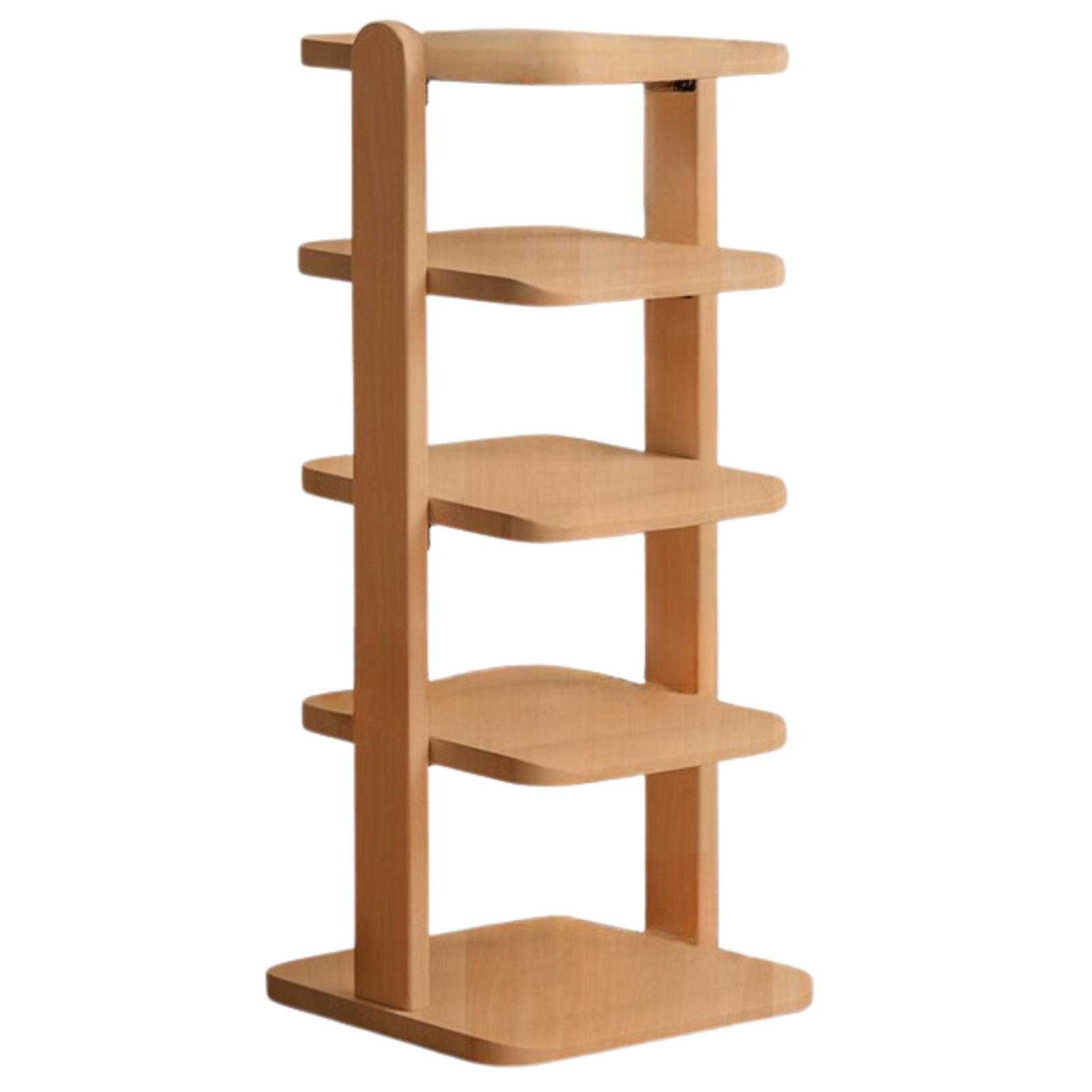 Beech, Solid Rubber Wood Narrow Shoe Rack