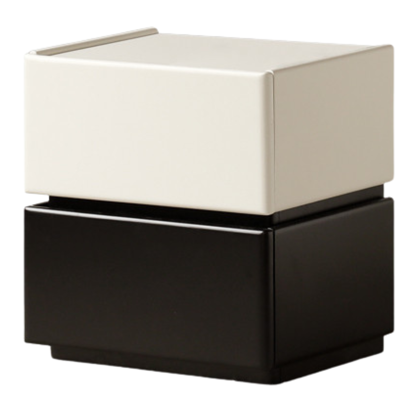 Beech Solid Wood White Cream Style Nightstand