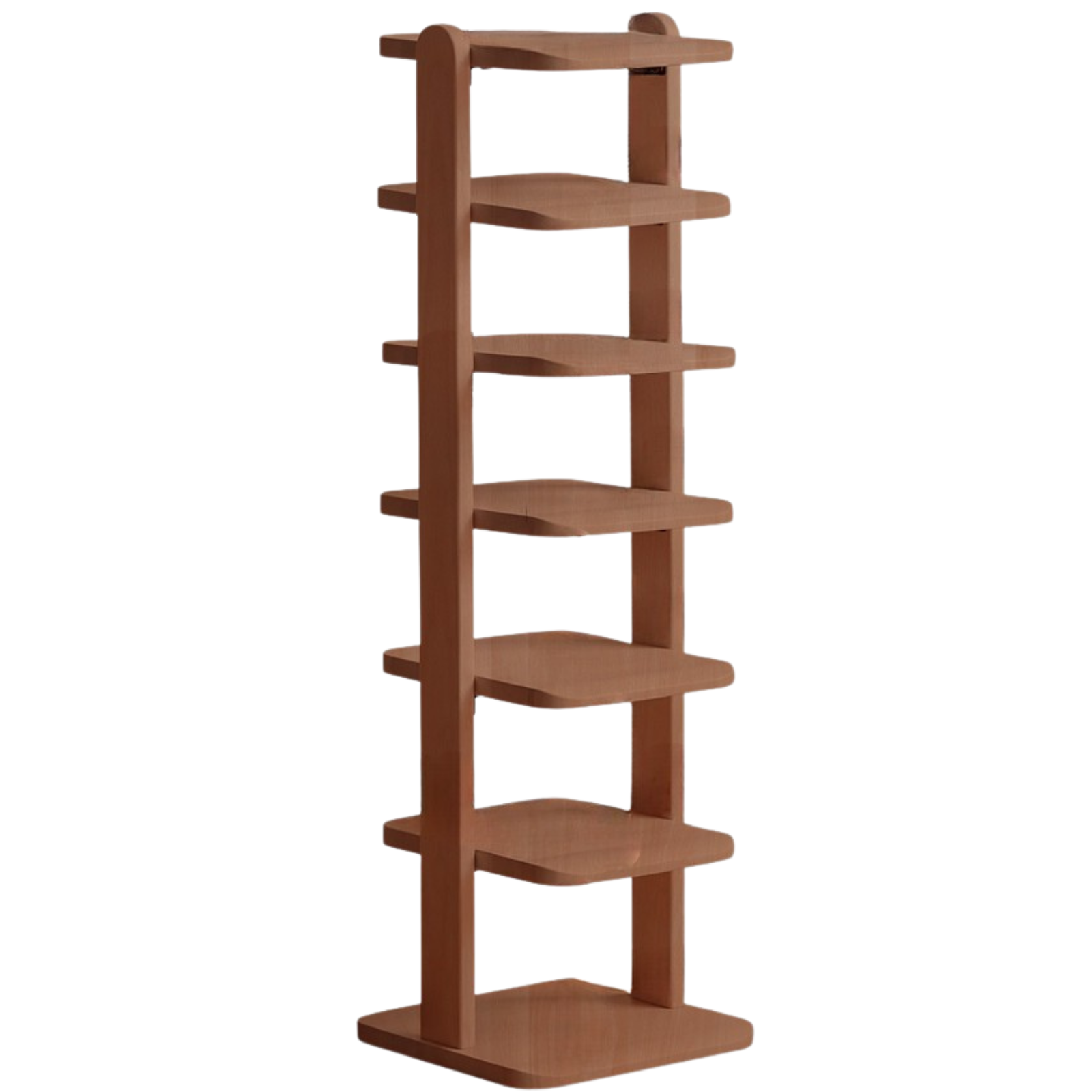 Beech, Solid Rubber Wood Narrow Shoe Rack