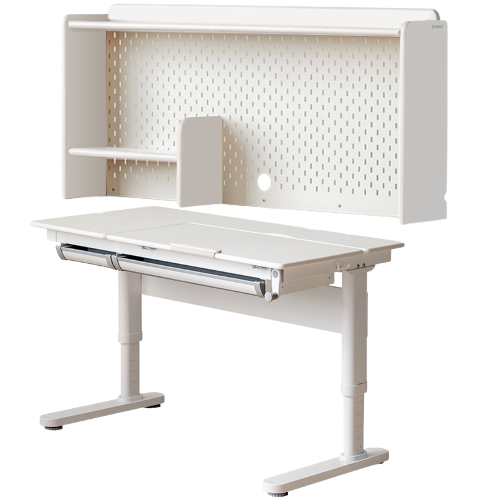 Solid Rubberwood Cream Style Children's Learning Desk