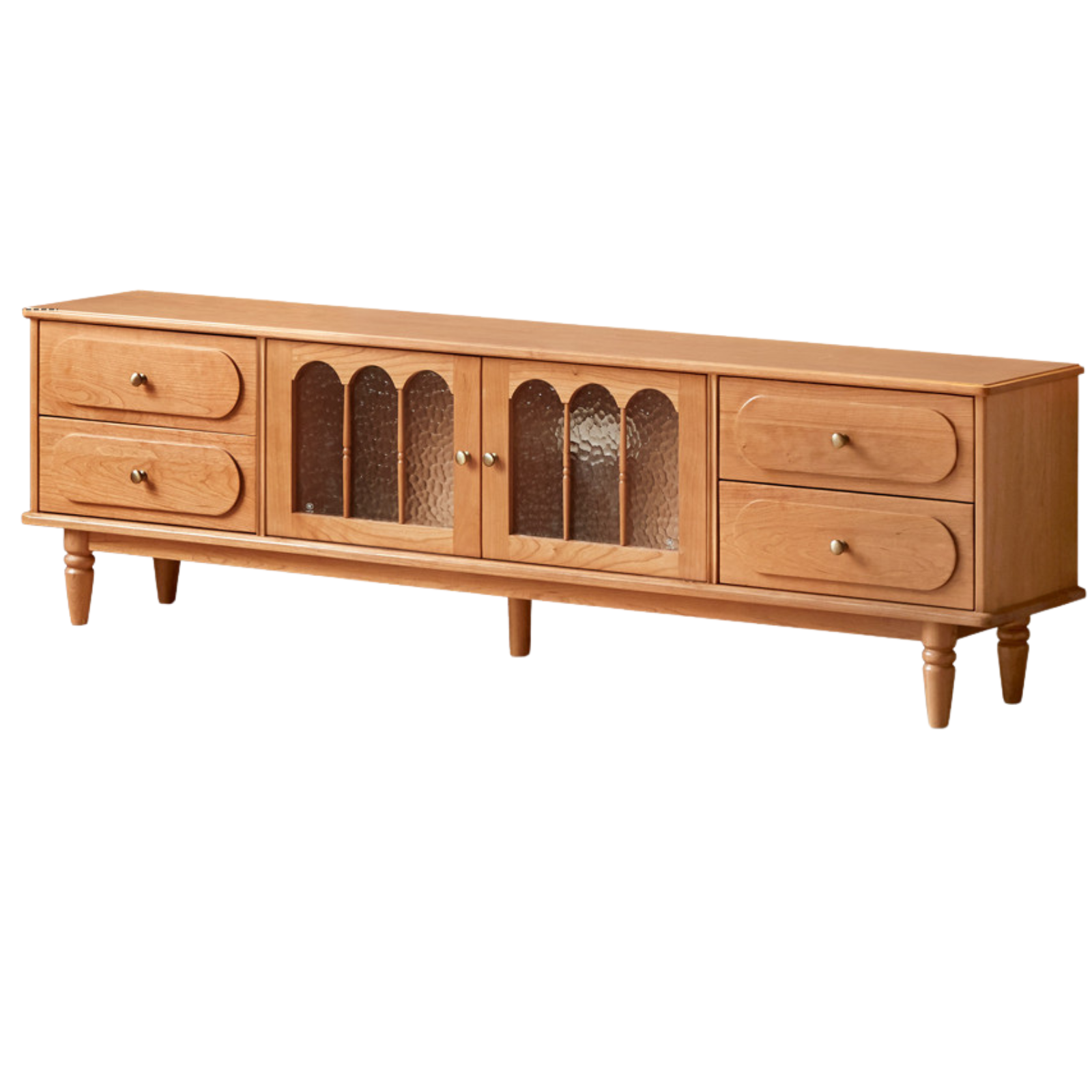 Cherry Solid Wood Style French Retro TV Stand