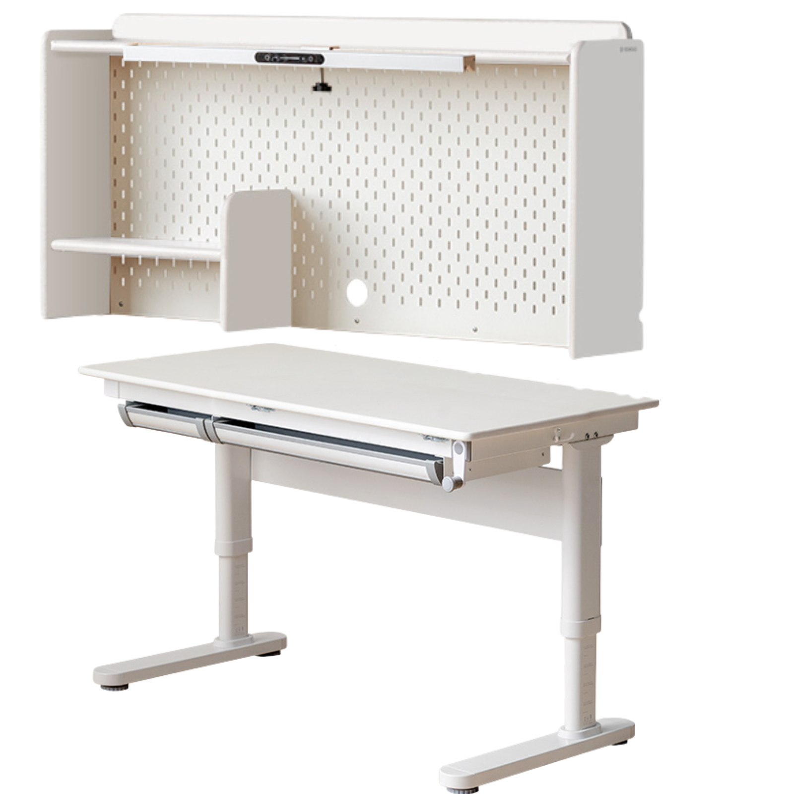 Solid Rubberwood Cream Style Children's Learning Desk
