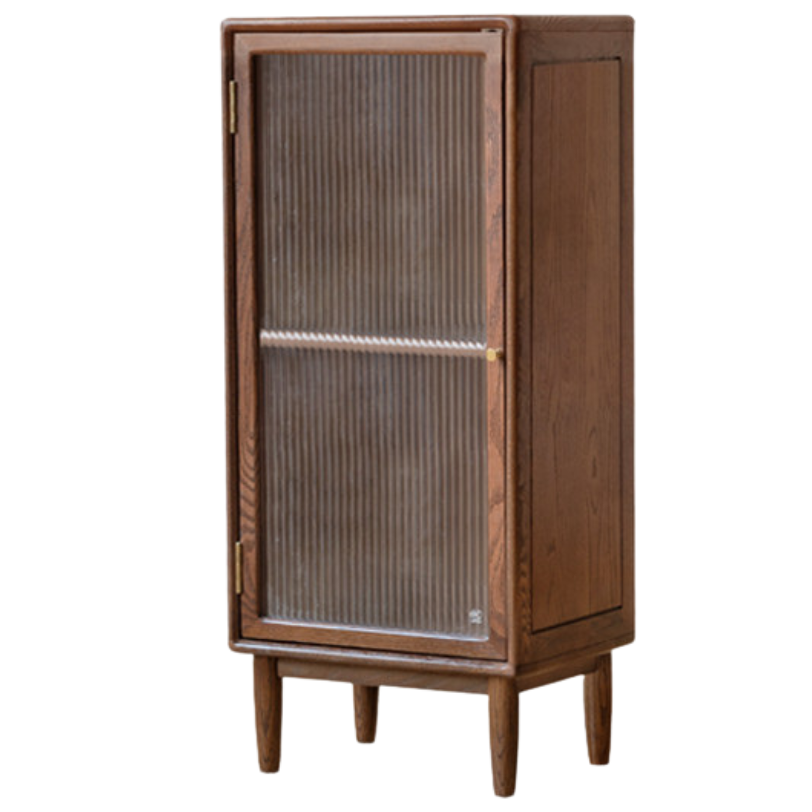 Ash Solid Wood Modern Side Cabinet.