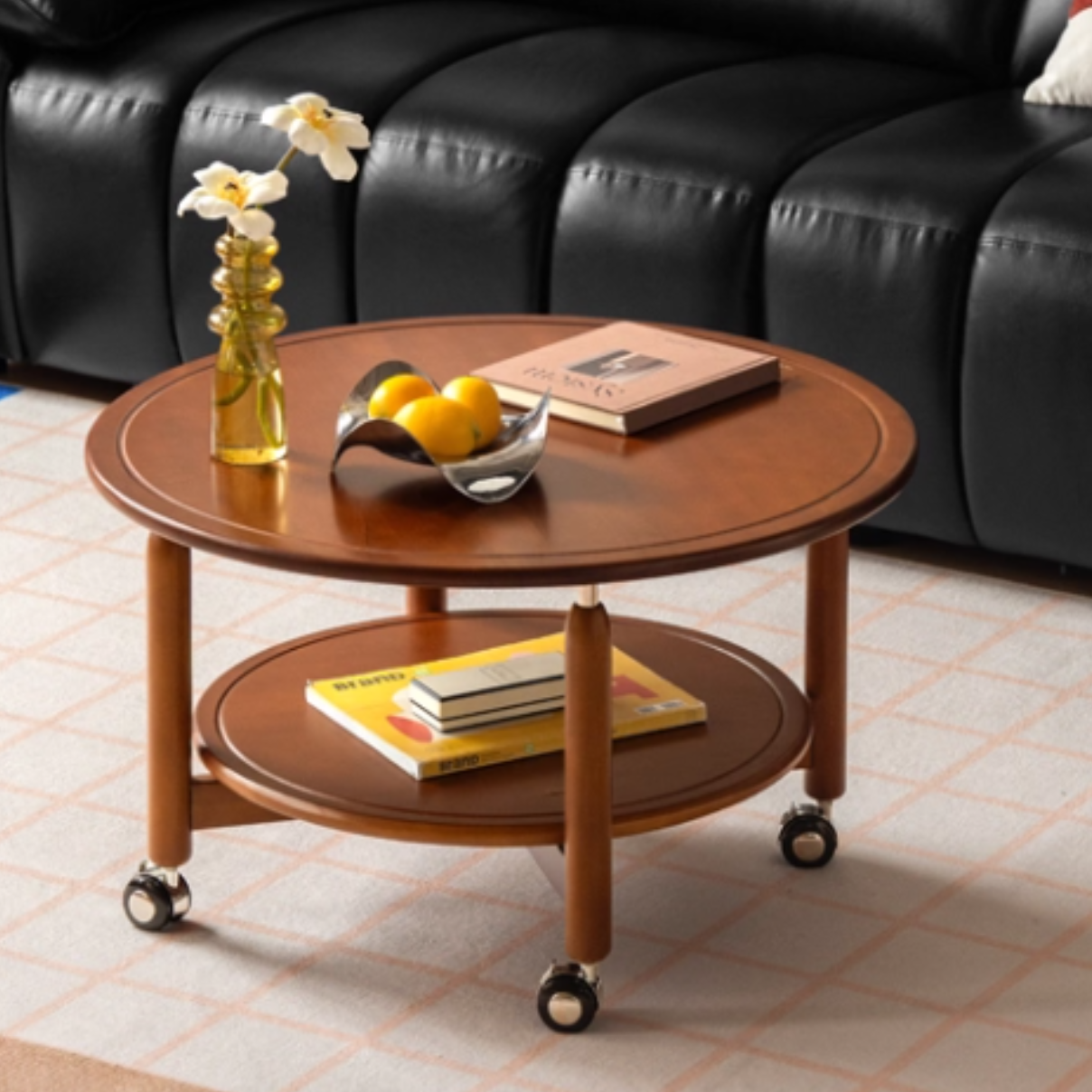 Poplar Solid Wood Antique Style Coffee Table