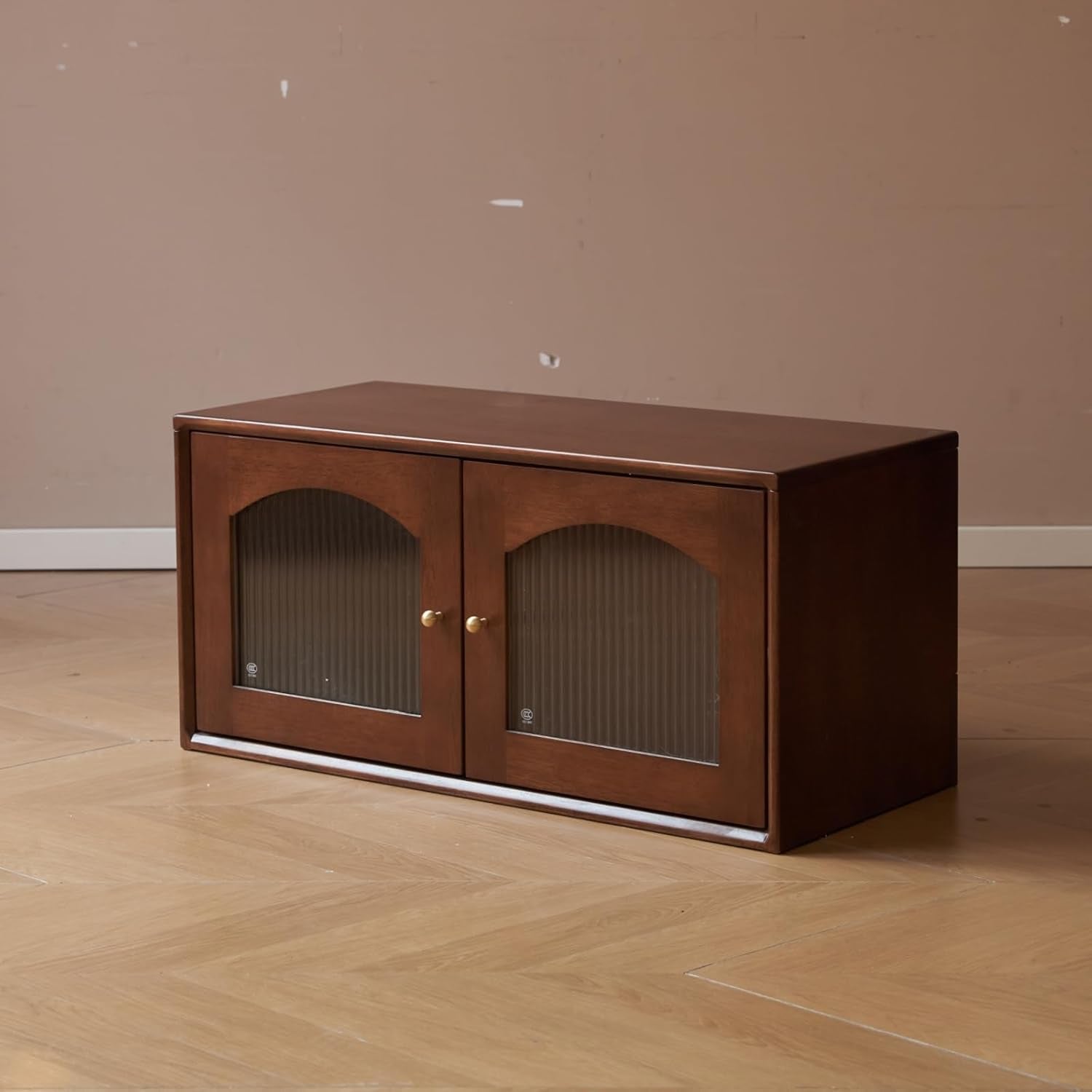 Rubberwood Solid Wood Modular Bookcase and TV Stand Combo