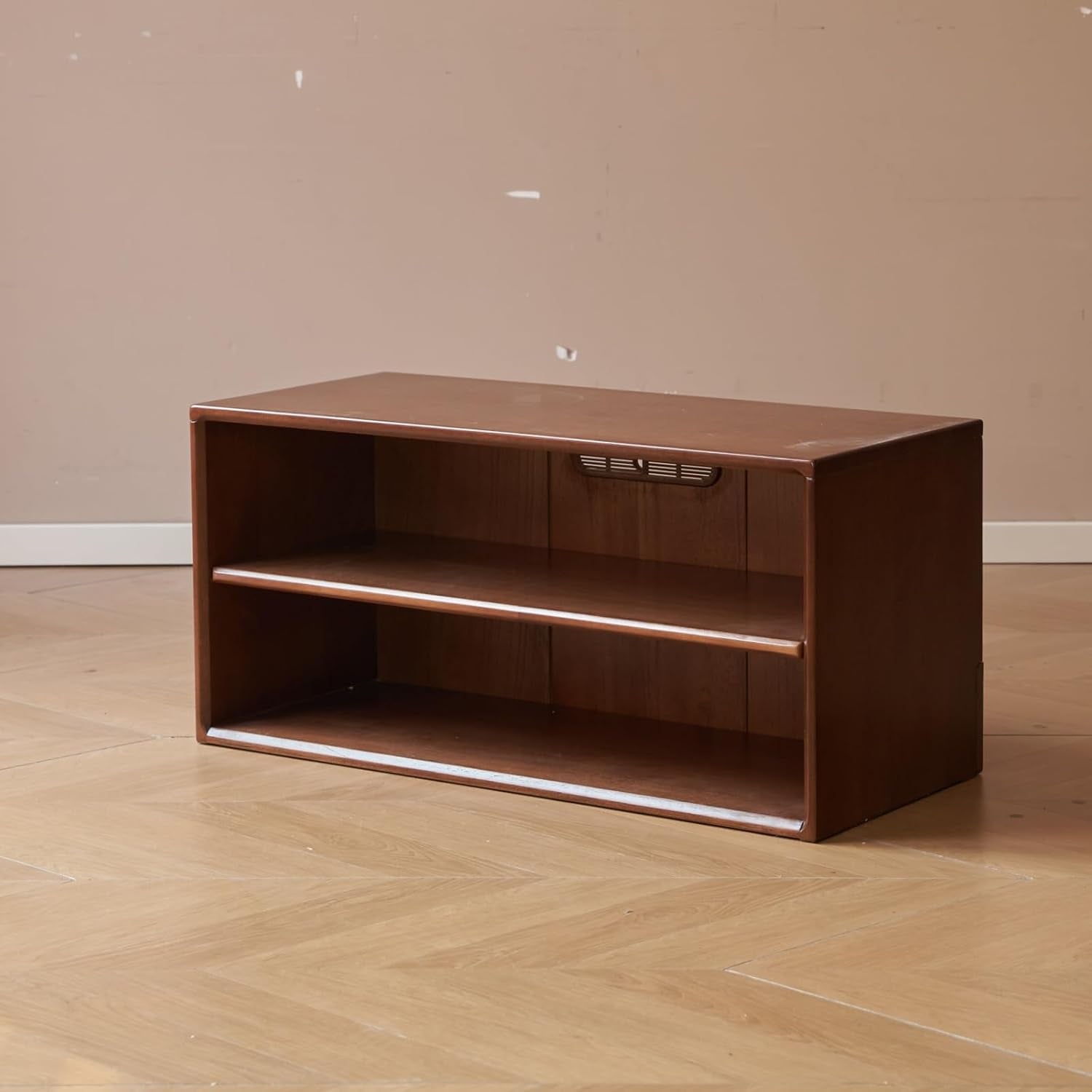 Rubberwood Solid Wood Modular Bookcase and TV Stand Combo