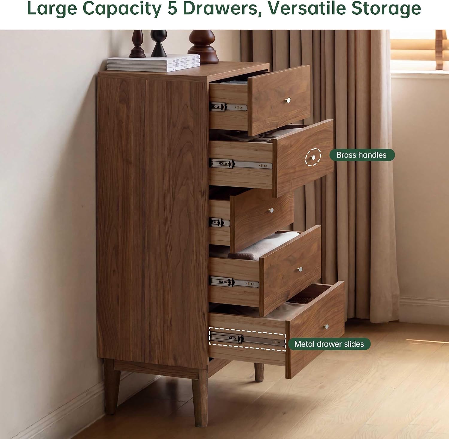 Oak Solid Wood Chest of Drawers