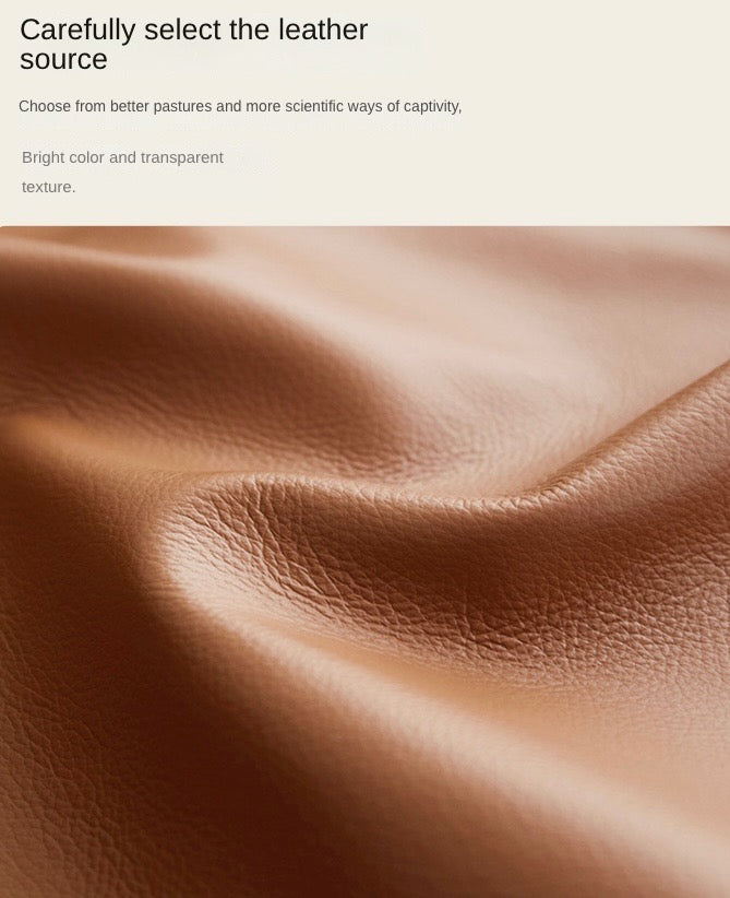 Italian Light Luxury Genuine Leather Sofa - Head Layer Cowhide"