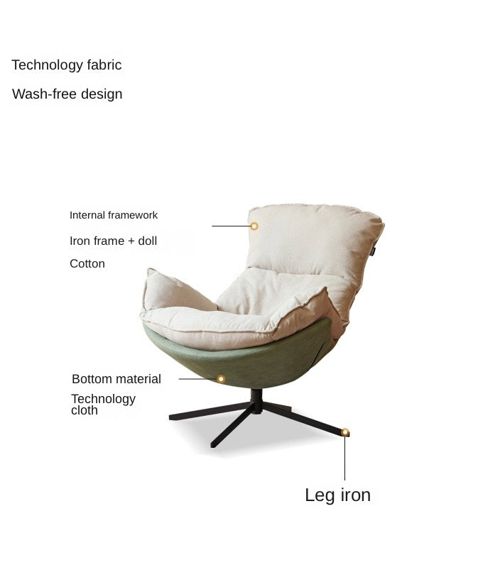 Technology Cloth Eggshell Chair 360° free rotation"