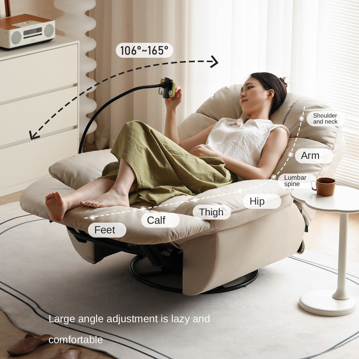 Electric 240° rotation Rocking chair"-