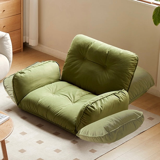 Multiple adjustable Soft velvet fabric floor Armchair"