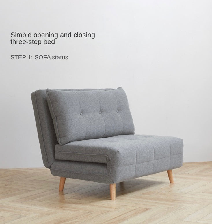 Fabric sofa bed, multifunctional folding+