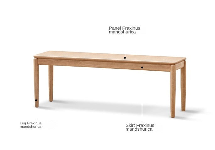 Oak,Ash solid wood rectangular bench*