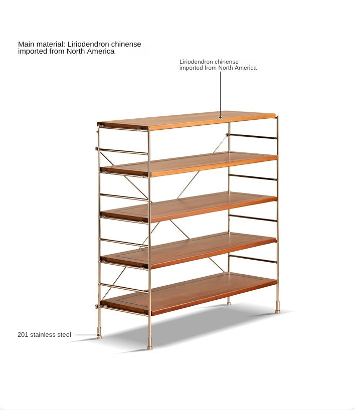 Poplar Solid Wood Vintage-Style Shoe Rack