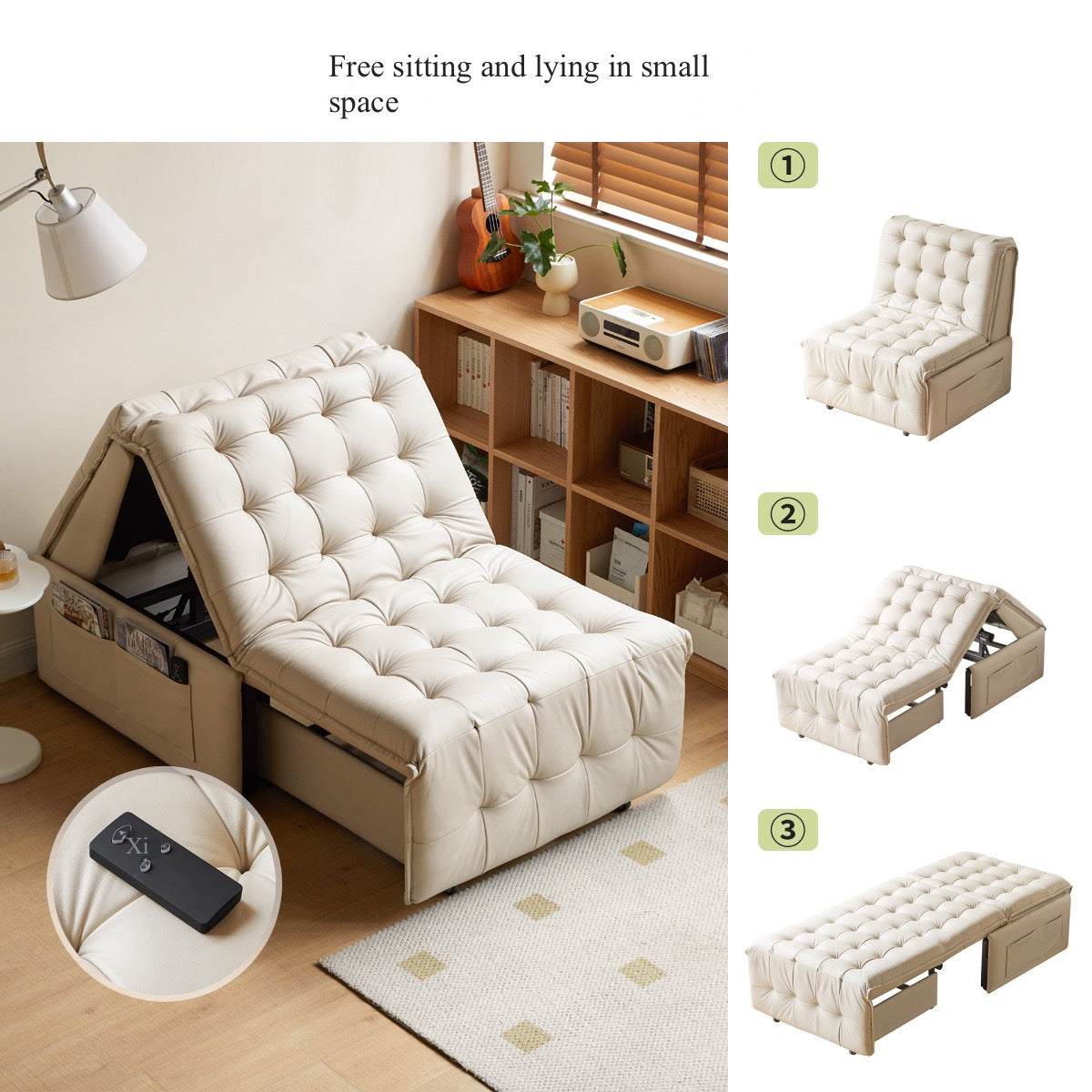 Sofa Bed Technology Fabric Electric Stretching Folding"