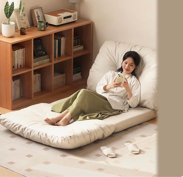 Sofa bed, cream style leisure,technology cloth-