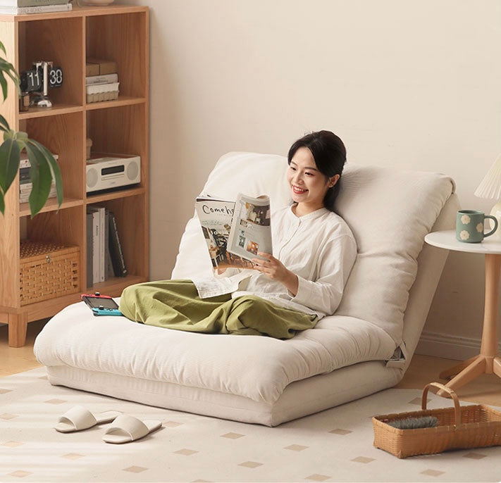 Sofa bed, cream style leisure,technology cloth-