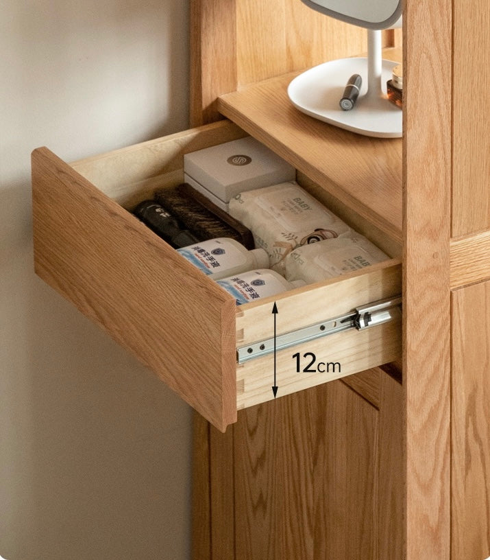 Oak Solid Wood Clothes Hangers Racks, Shoe Cabinets