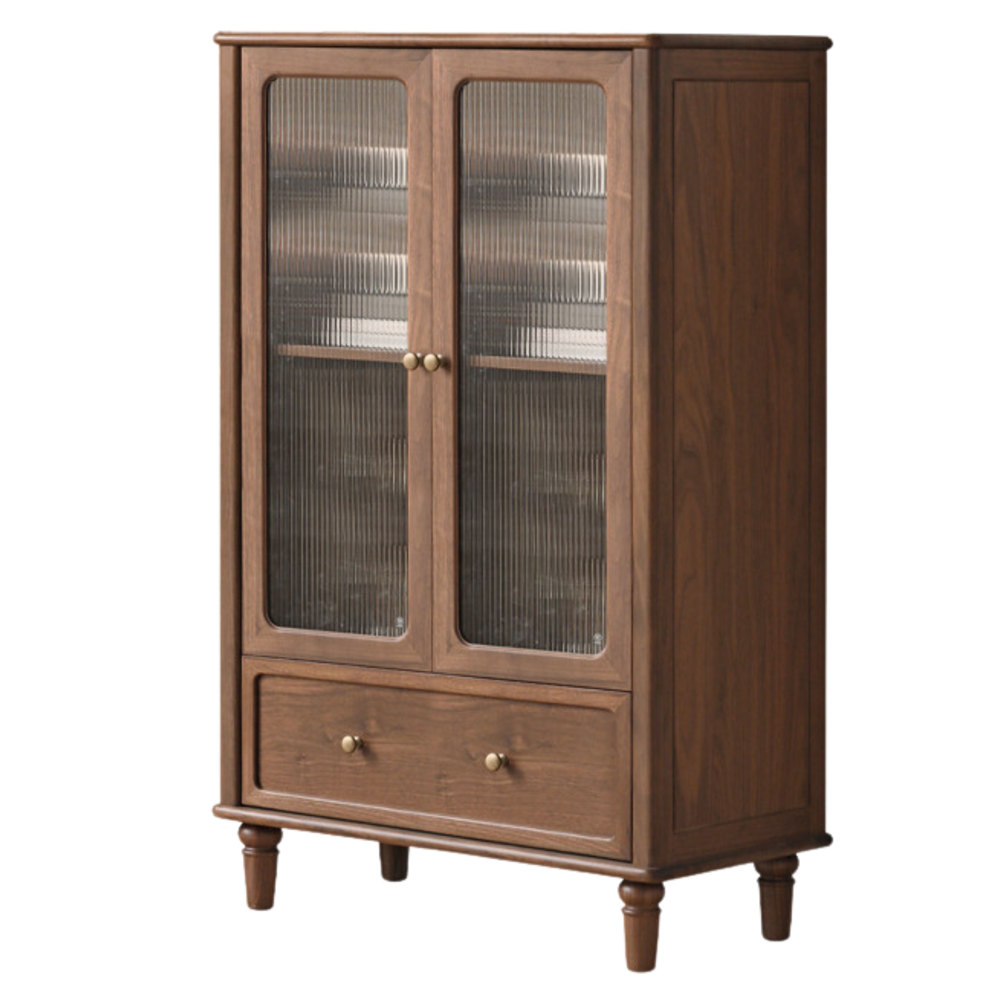 Poplar Solid Wood American Retro Side Cabinet