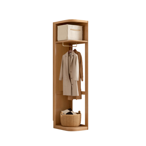 Oak, Pine Solid Wood Wardrobe