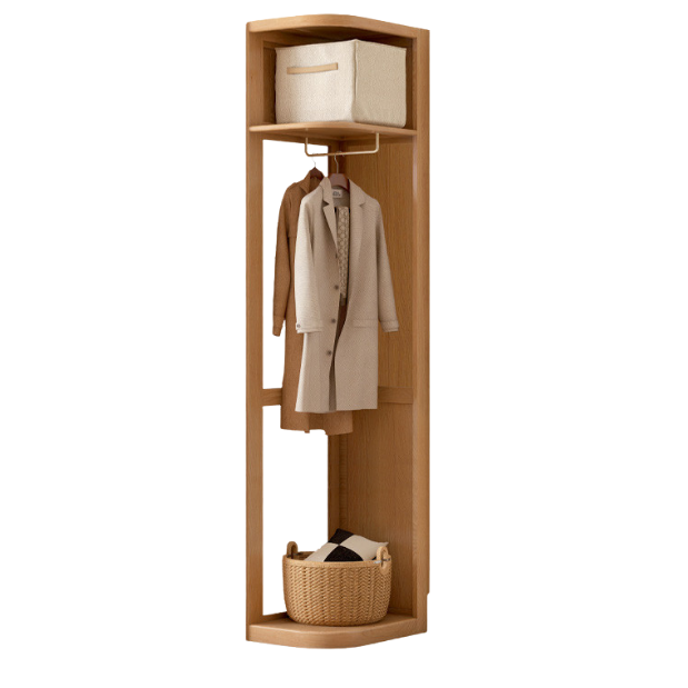 Oak, Pine Solid Wood Wardrobe