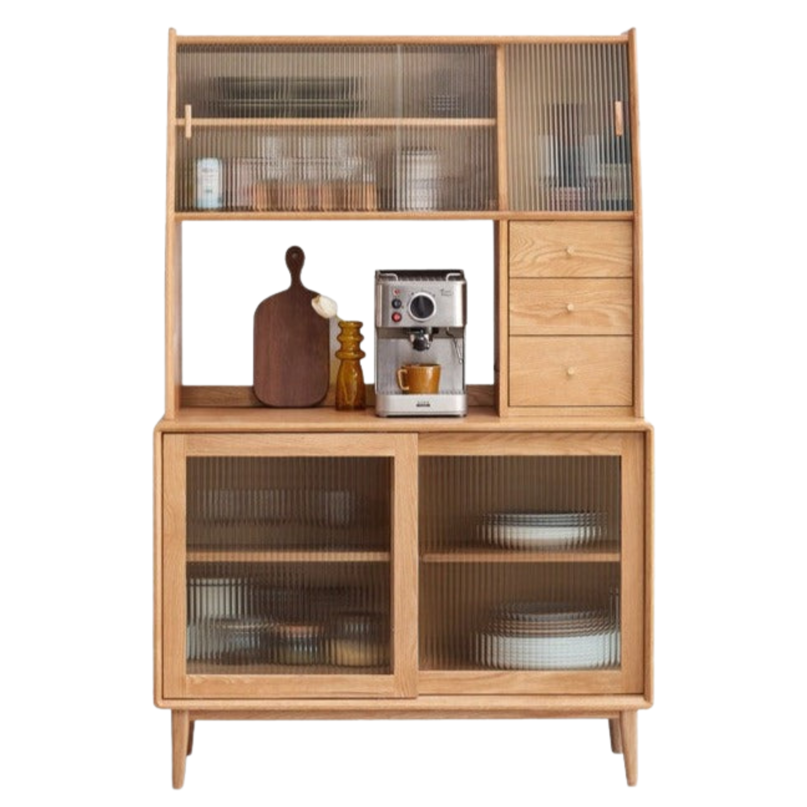 Oak Solid Wood Buffet Cabinet, Sideboard