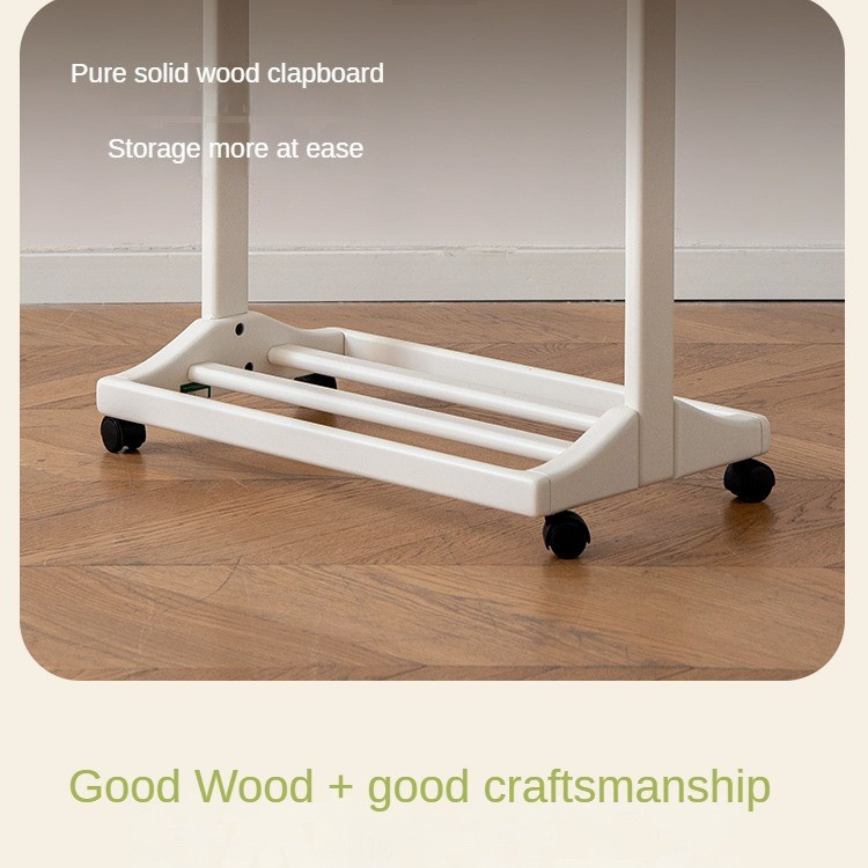 Birch Solid Wood White Cream Style Hanger