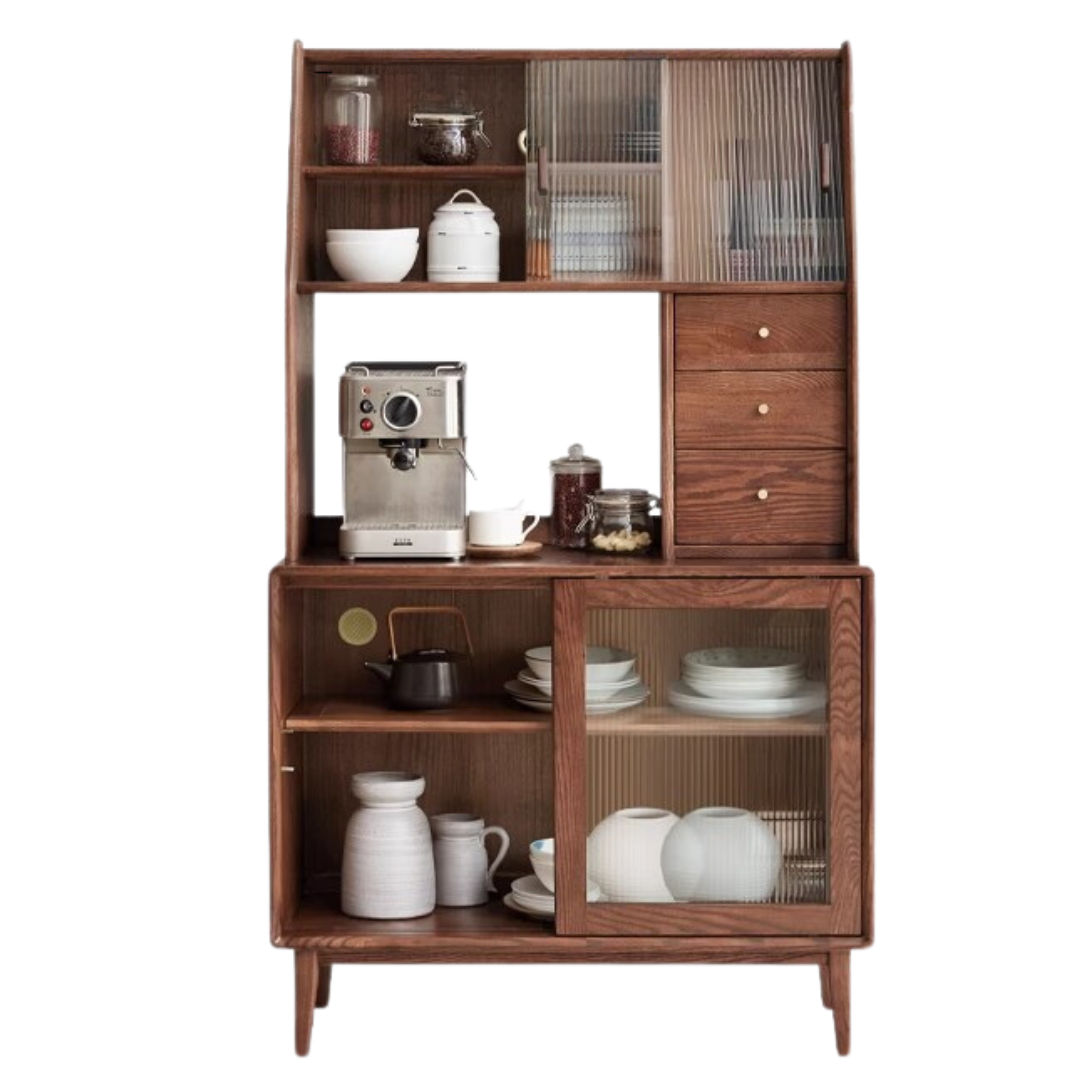 Oak Solid Wood Sideboards, Buffet Cabinets