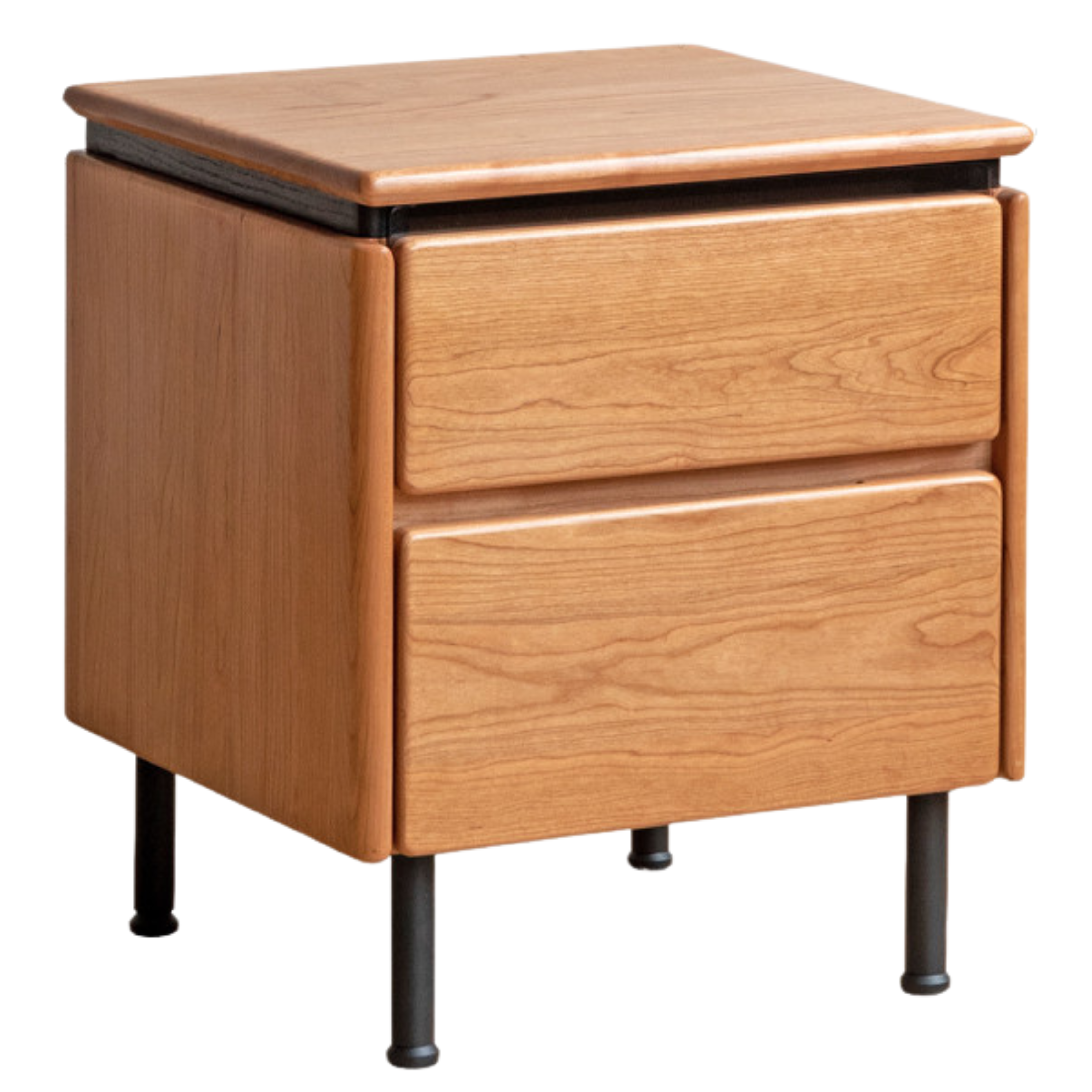 Cherry Solid Wood Retro Nightstand