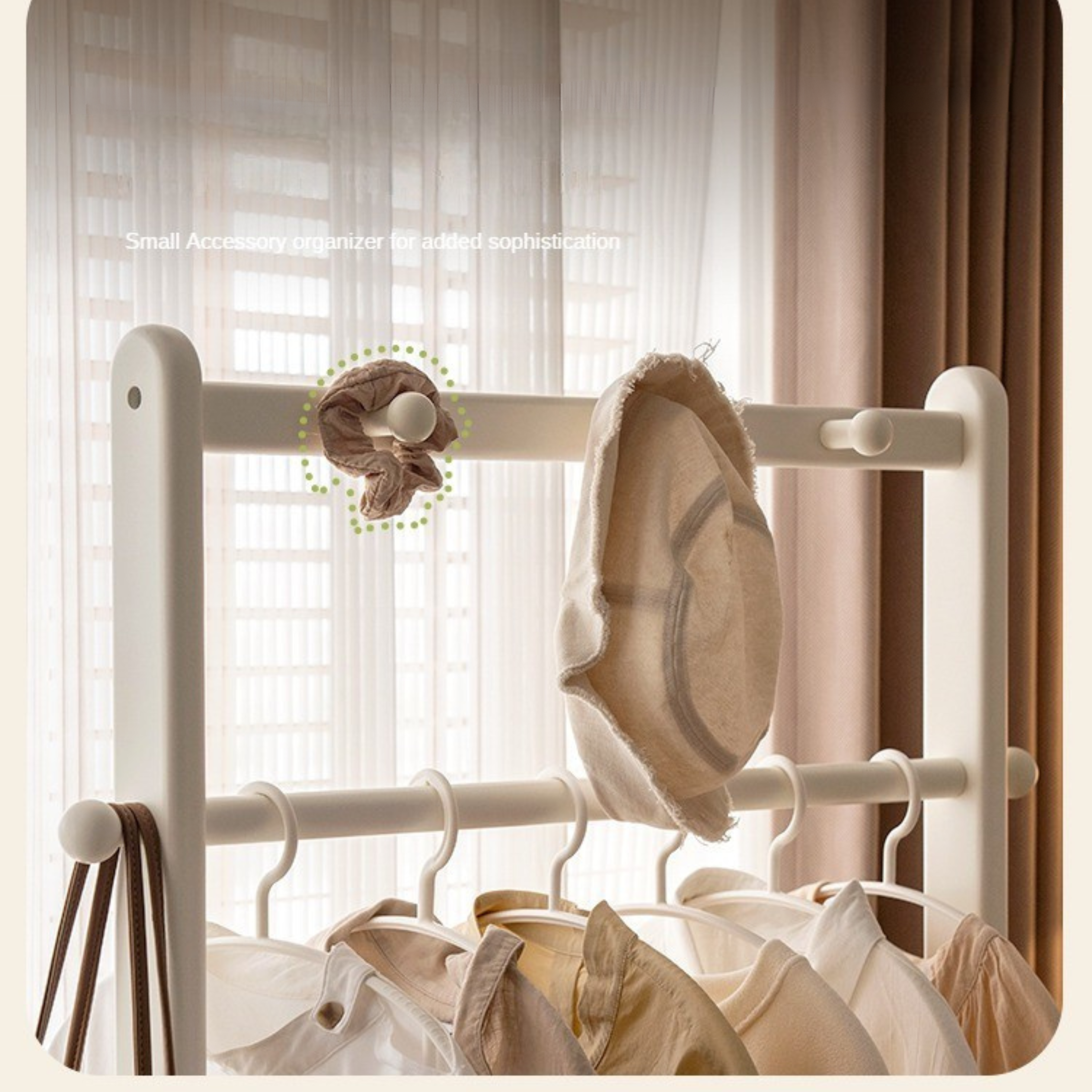 Birch Solid Wood White Cream Style Hanger