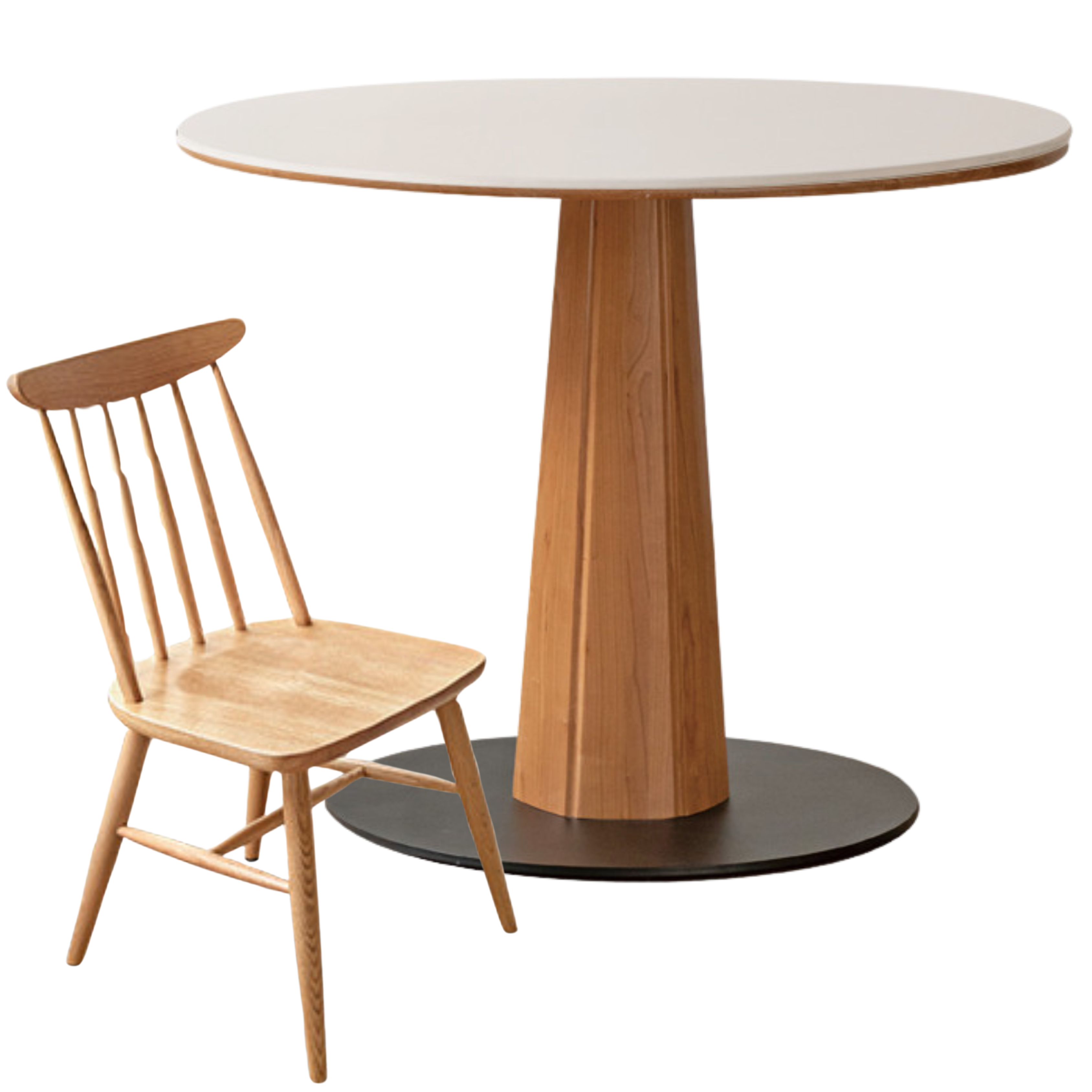 Ash Solid Wood Nordic Dining Round Table