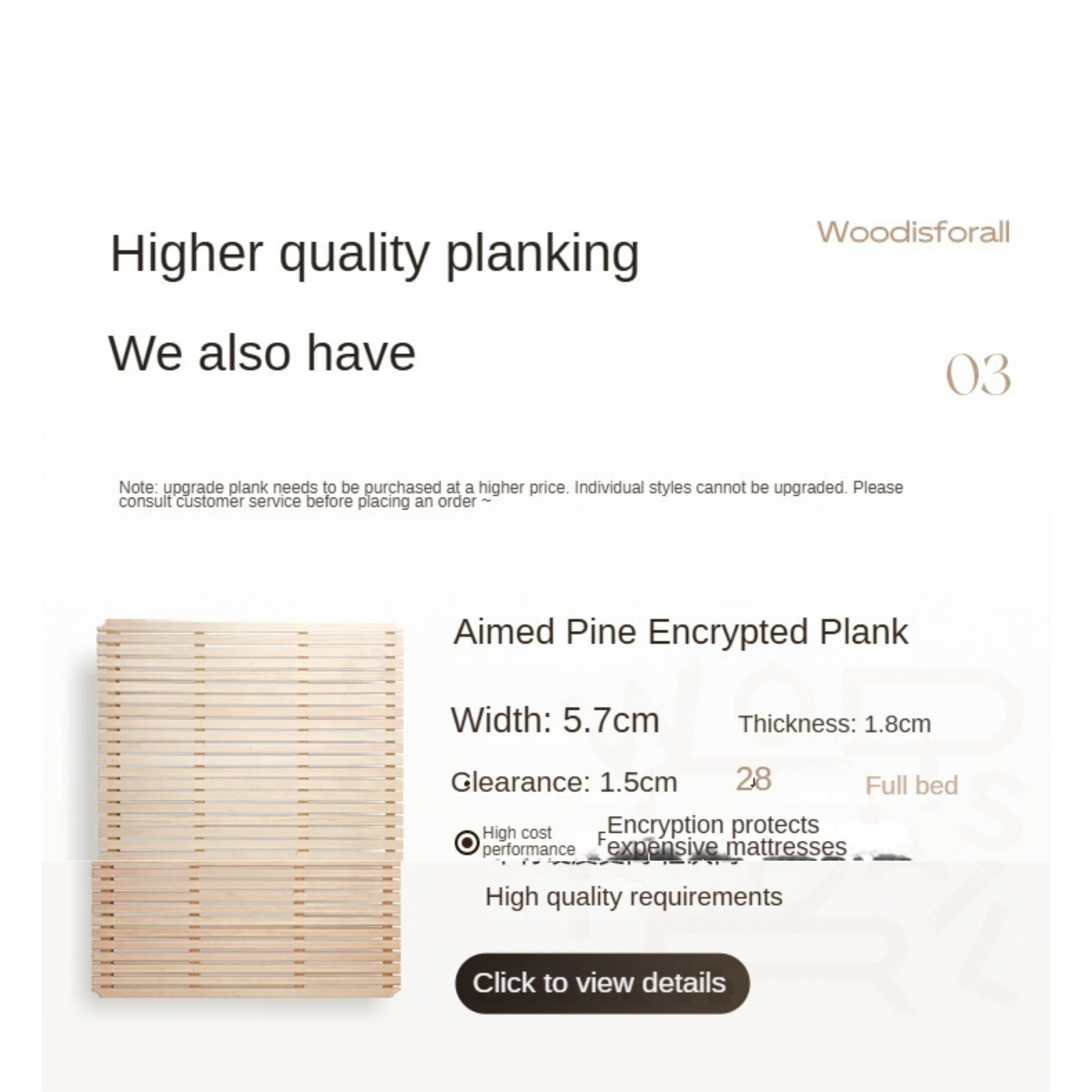 Oak Solid Wood Nordic Bed Modern