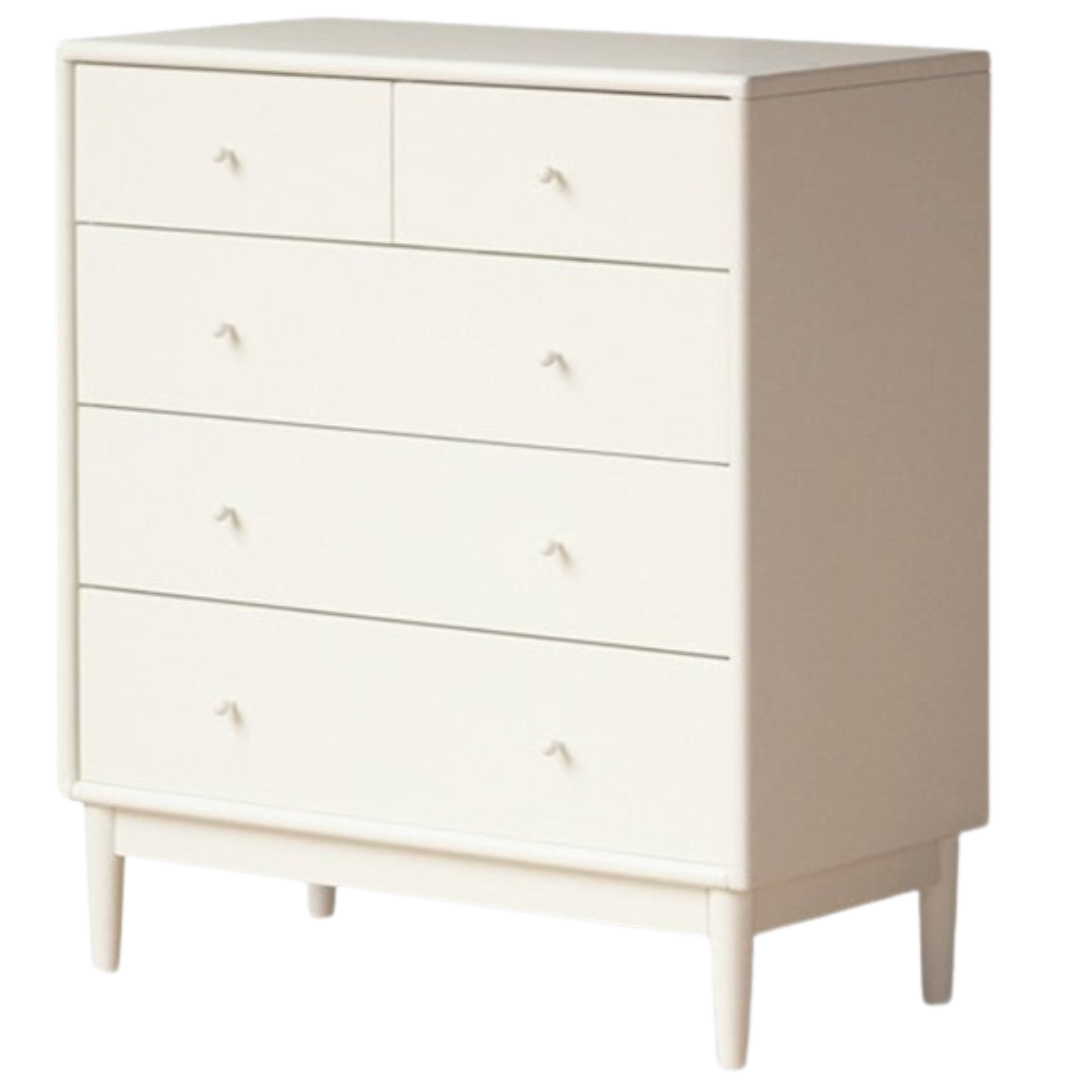 Poplar solid wood chest of drawers storage cabinet cream style drawers cabinet)